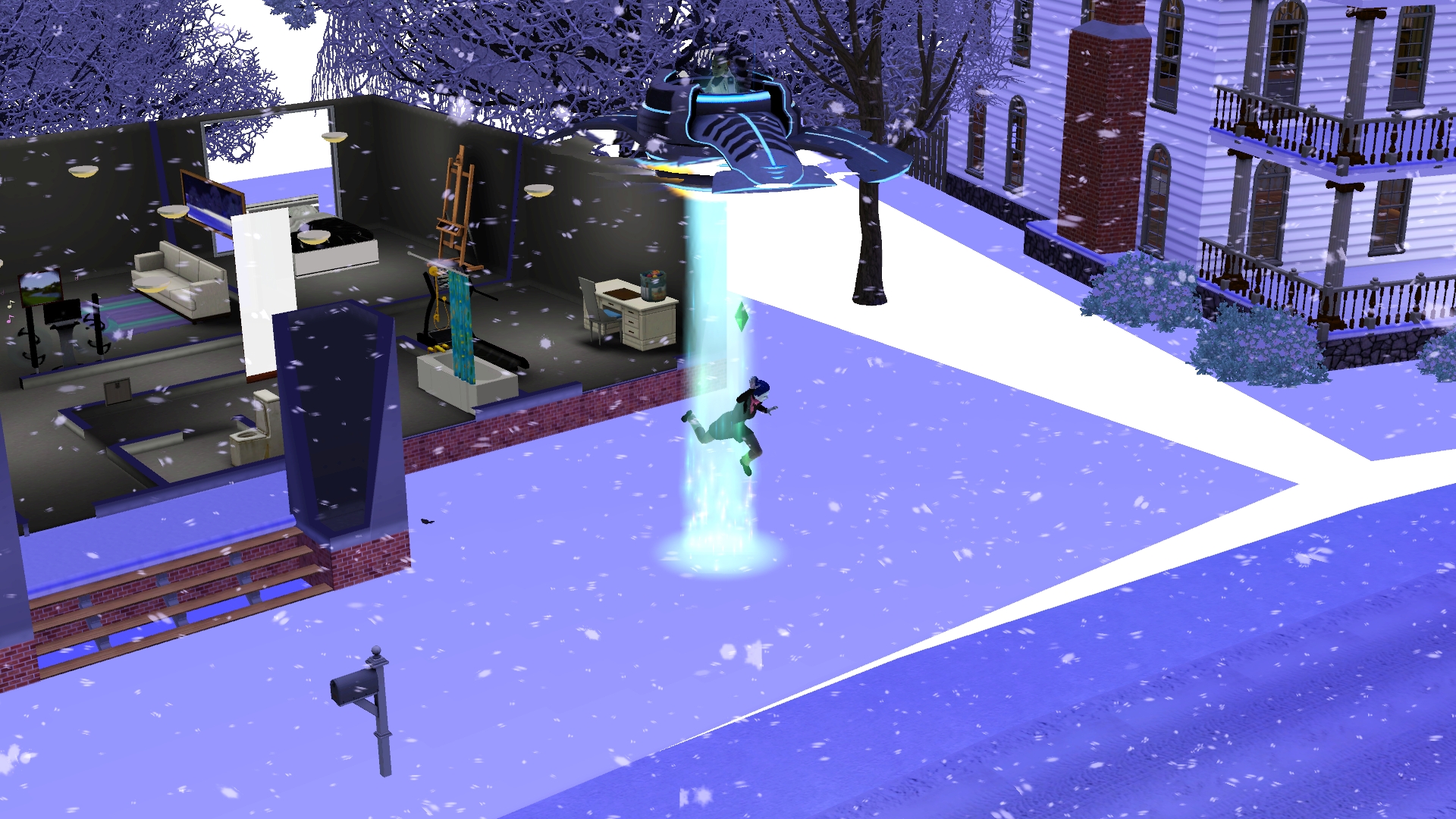 Why does my sim keep getting abducted by an alien? This is the 4th time