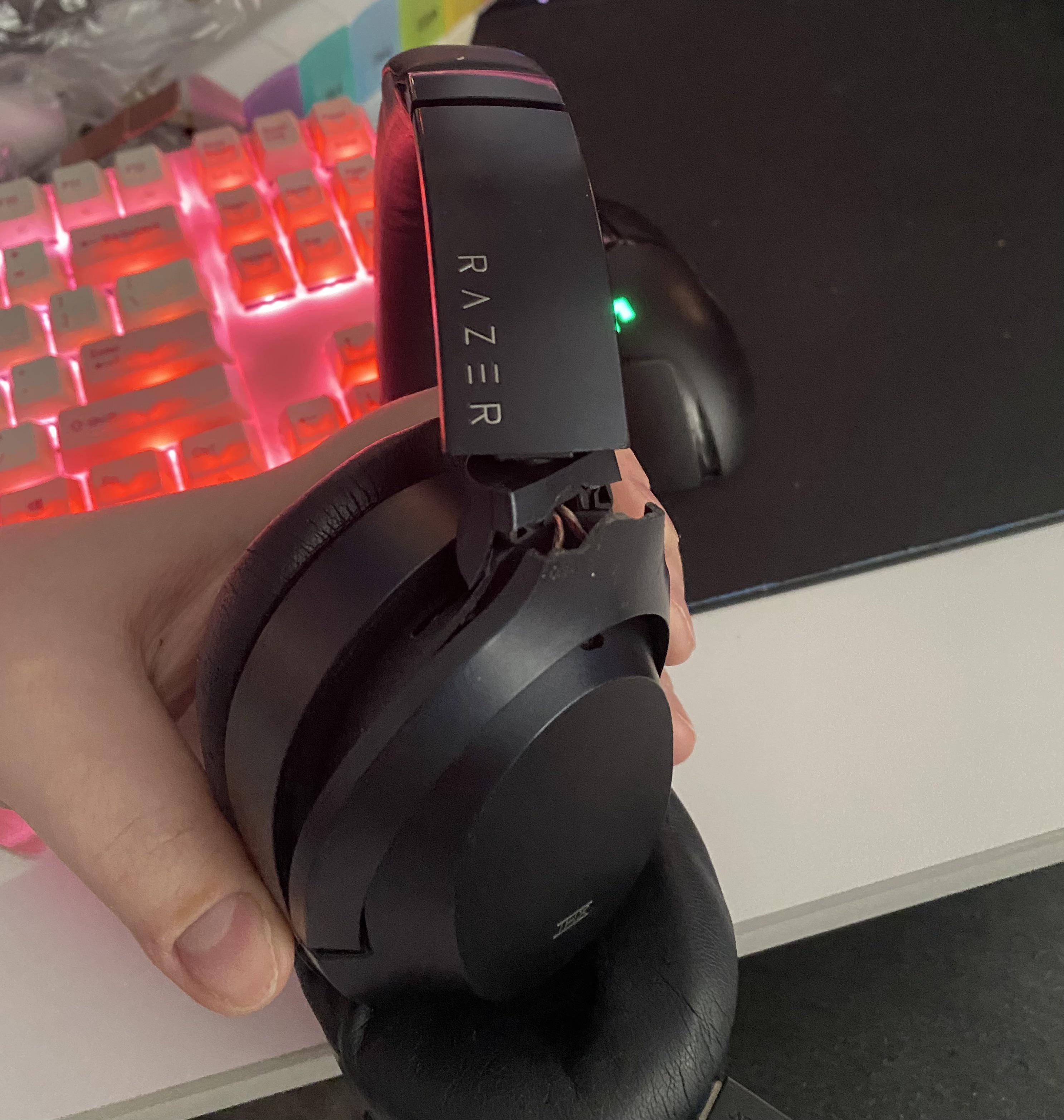 Not even after 15 months my Razer Opus headphones plastic crack & it’s