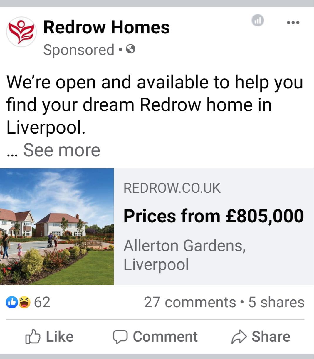 I'm actually in shock at these house prices! r/Liverpool
