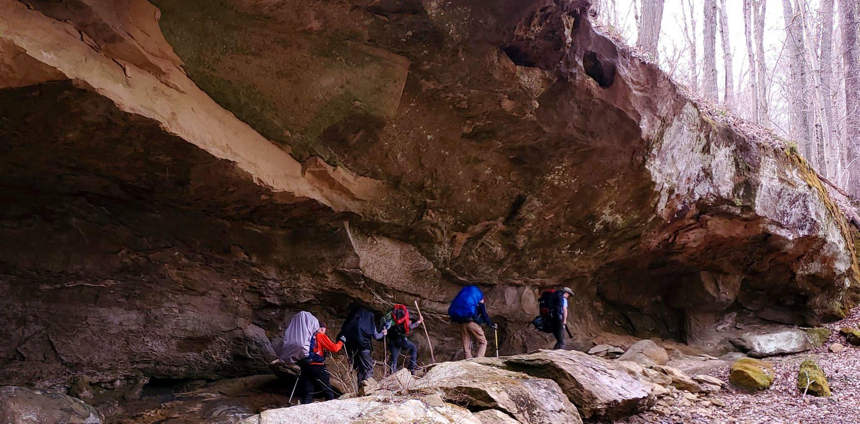 Columbus Troop OH110 backpacking across the Wayne National Forest. r