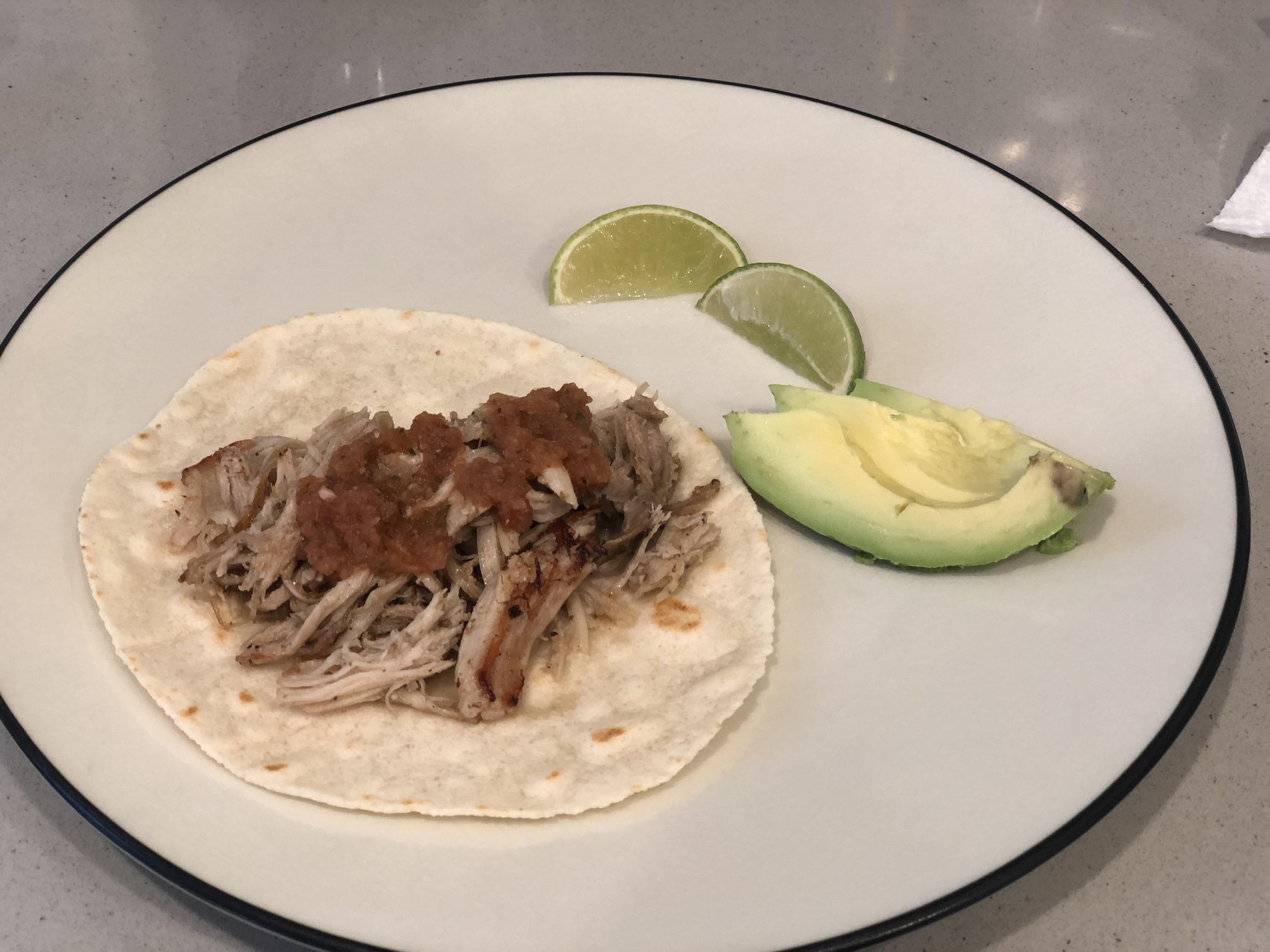 [Food Pic] Carnitas Tacos with Almond Flour Tortilla r/Paleo
