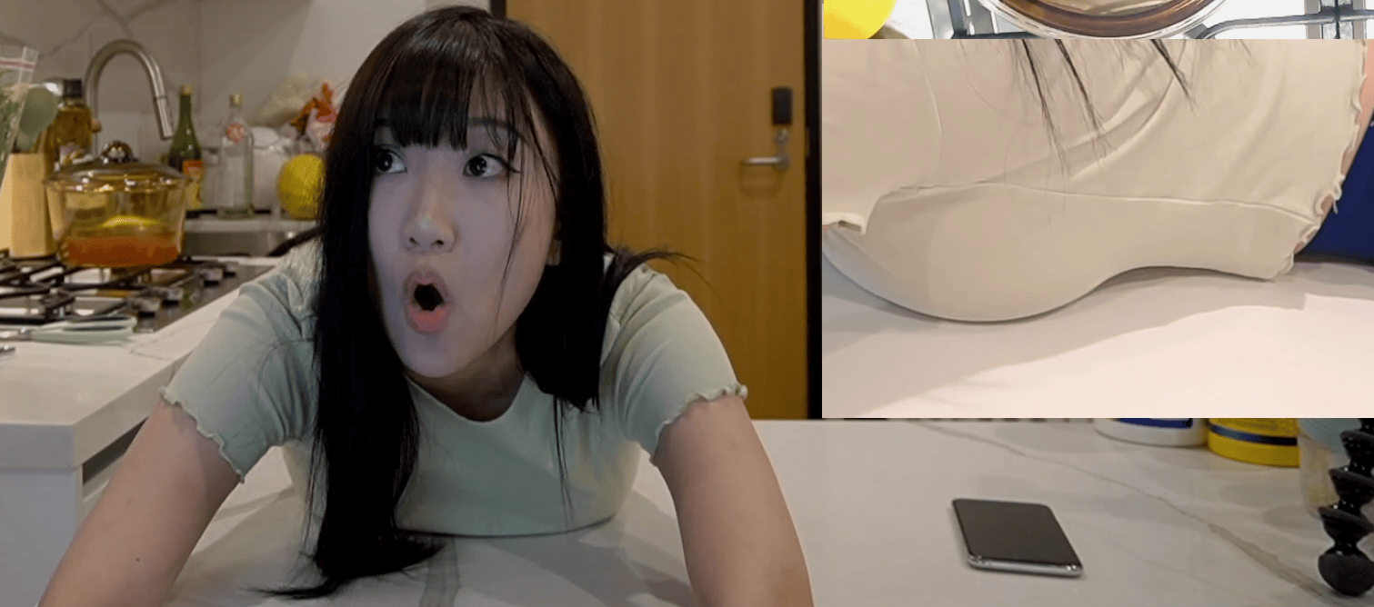 Aria bent over the counter : OfflinetvGirls