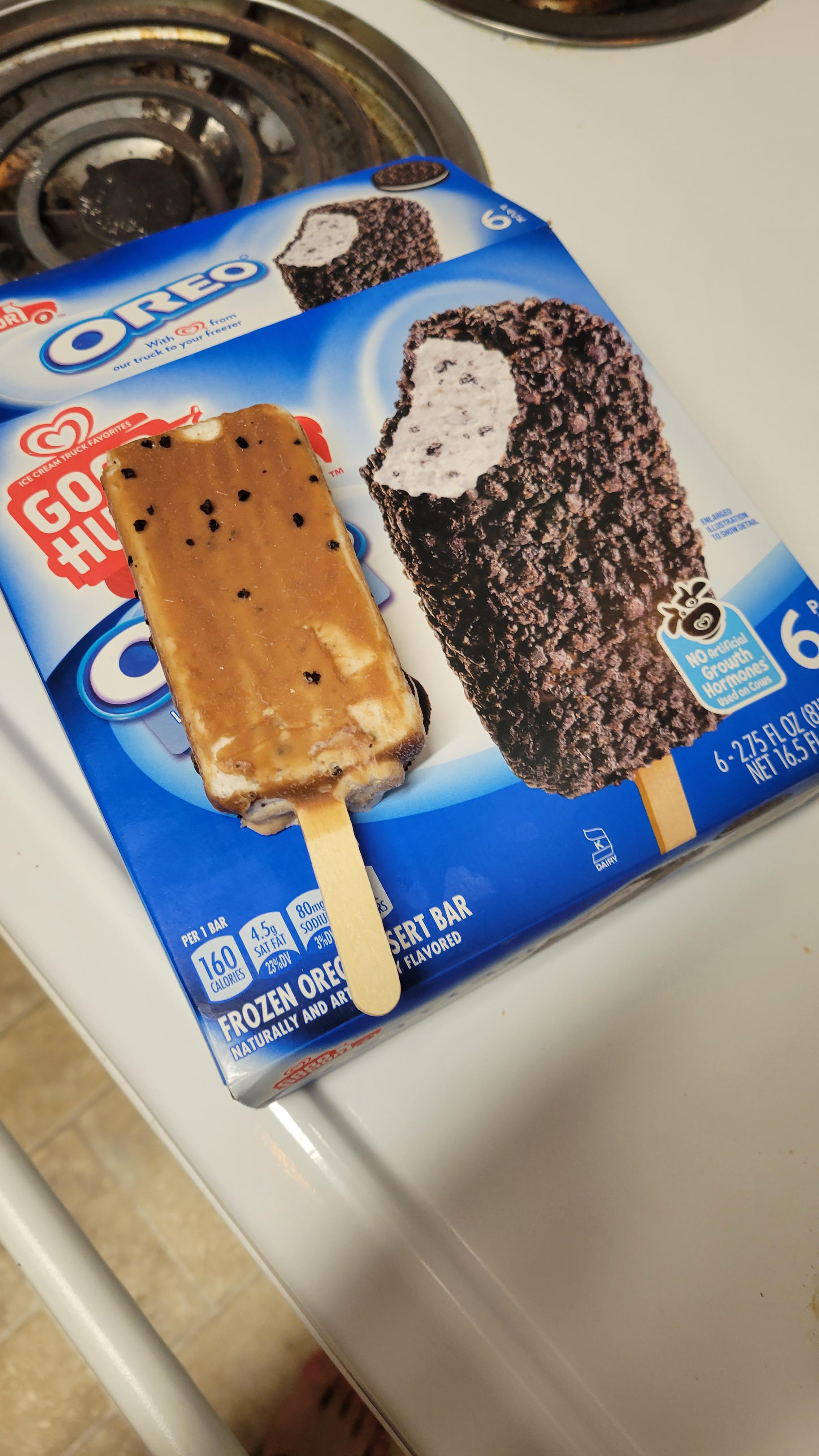 Oreo Ice Cream Bar r/ExpectationVsReality