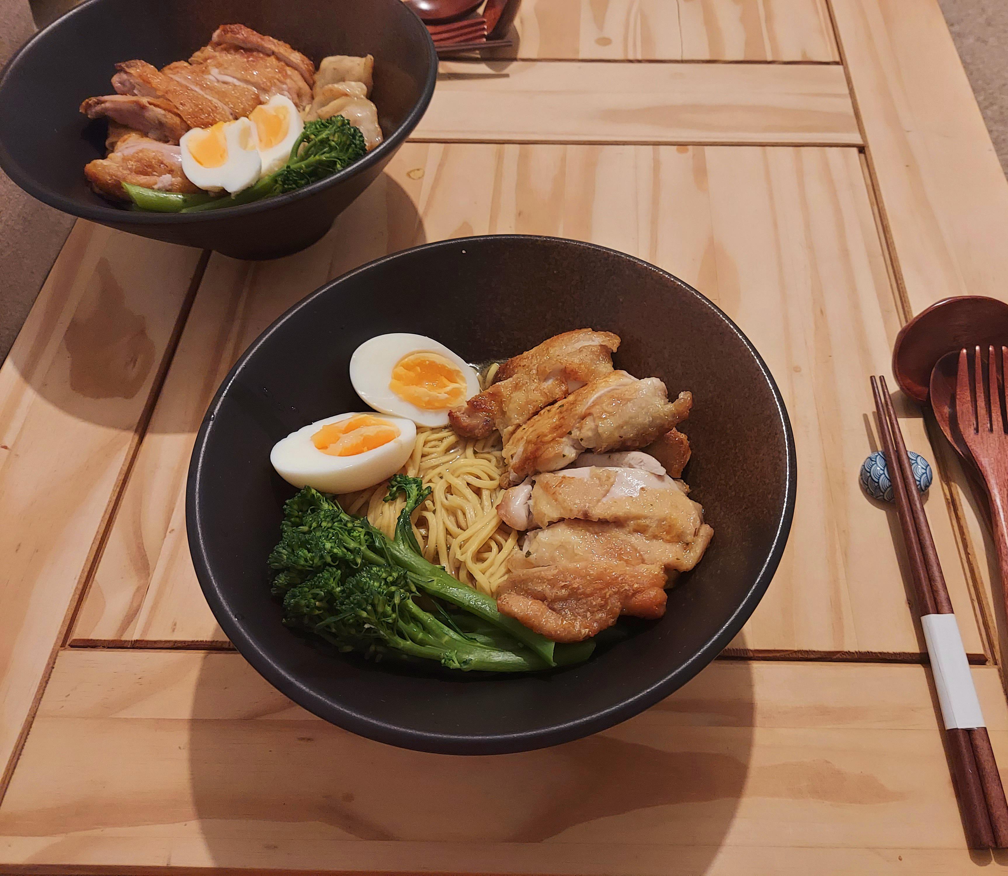 Fried Chicken Gyoza Ramen r/tonightsdinner