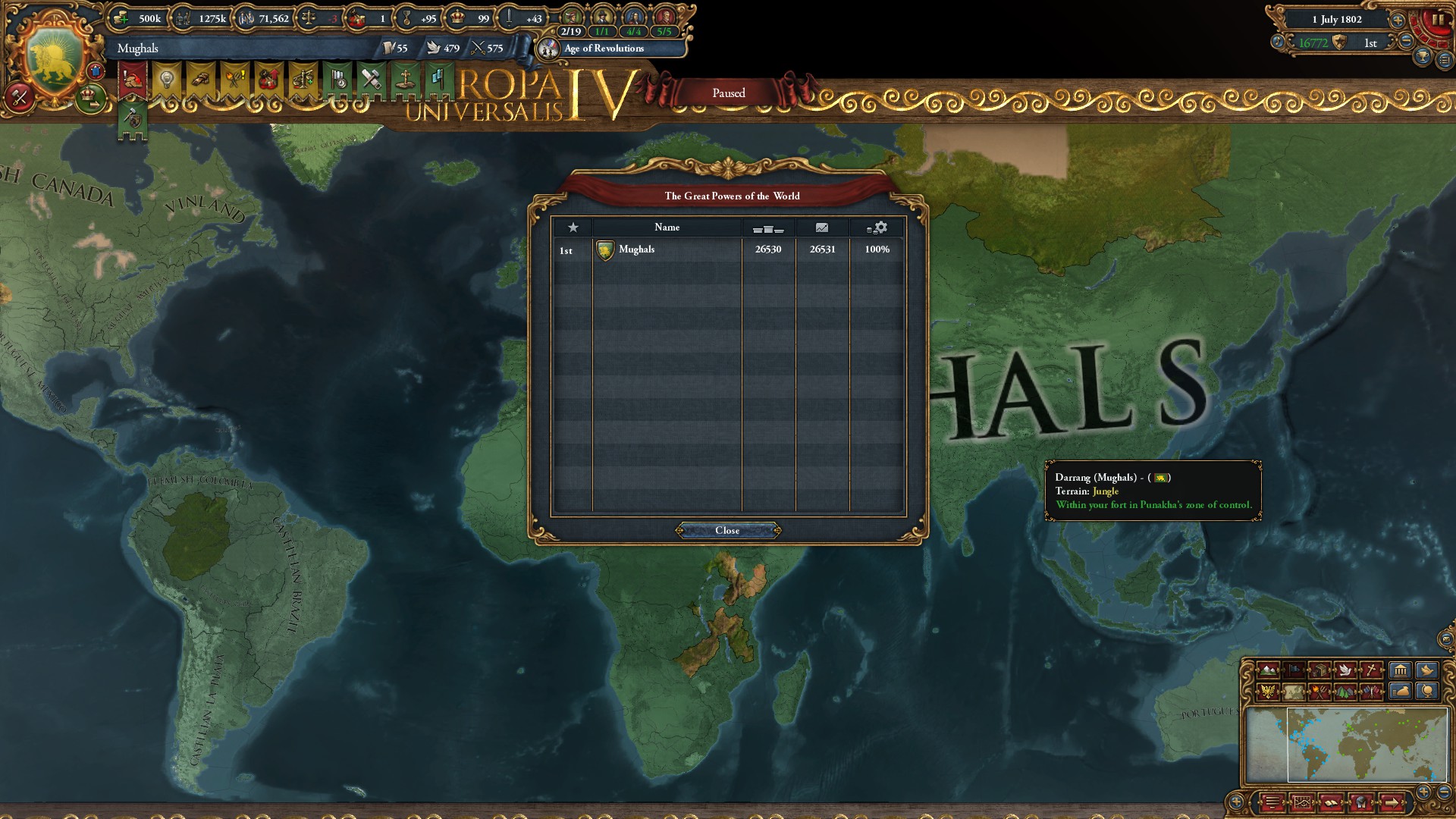First world conquest as Mughals(and also eu4