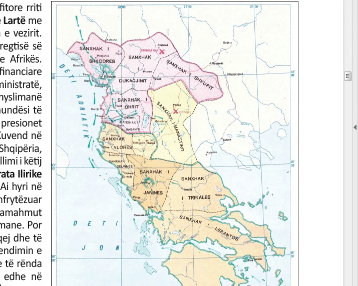 Territorial expansion of the semi independent Albanian Pashaluks in the