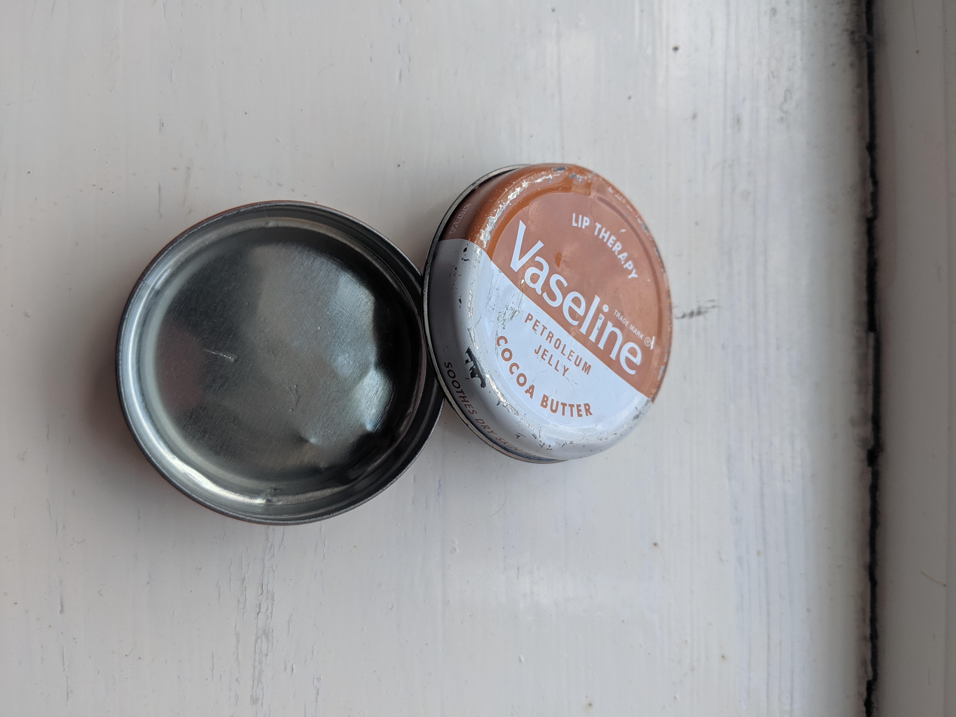 This completely finished vaseline tin r/oddlysatisfying
