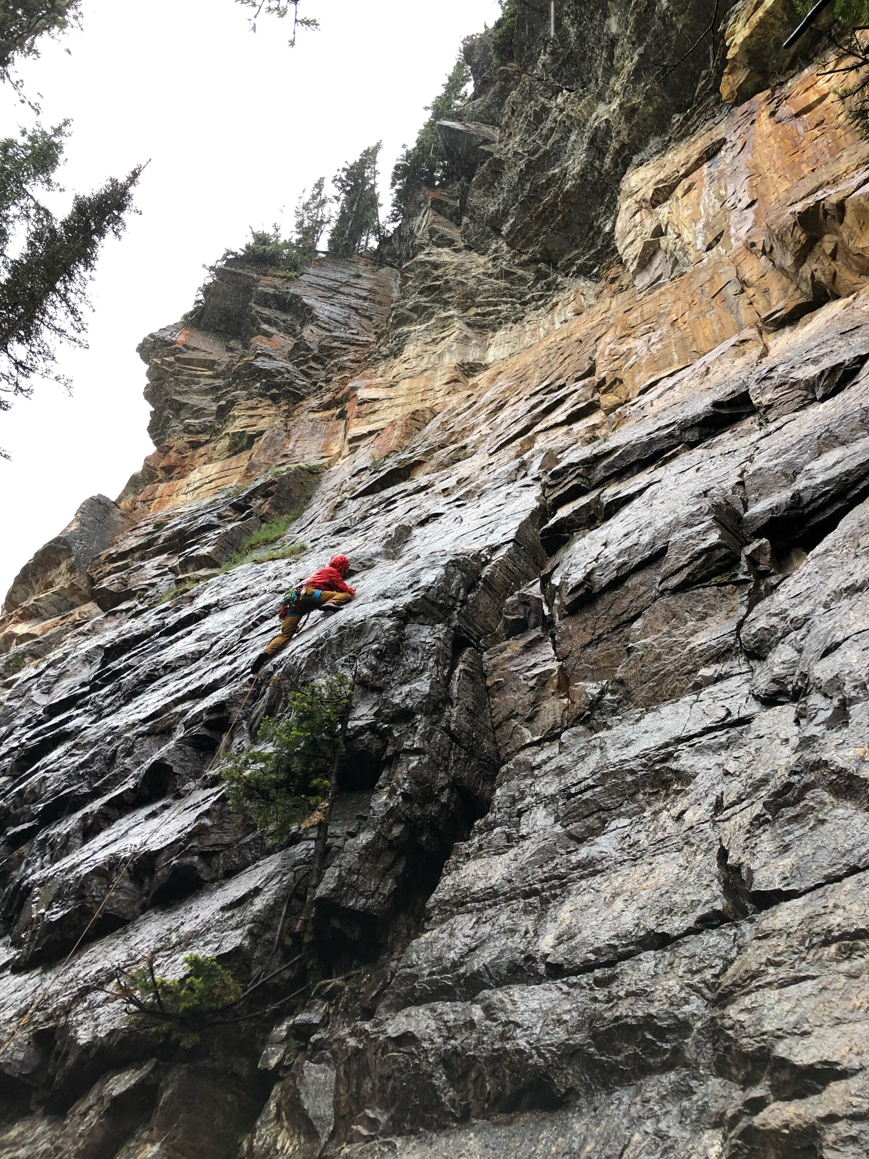 Climbing in the Rain, Lake Louise r/climbing