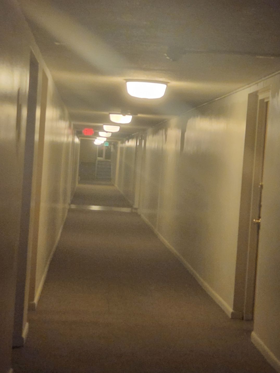 So I took a picture of this hallway in a hotel in the Frontrooms, and