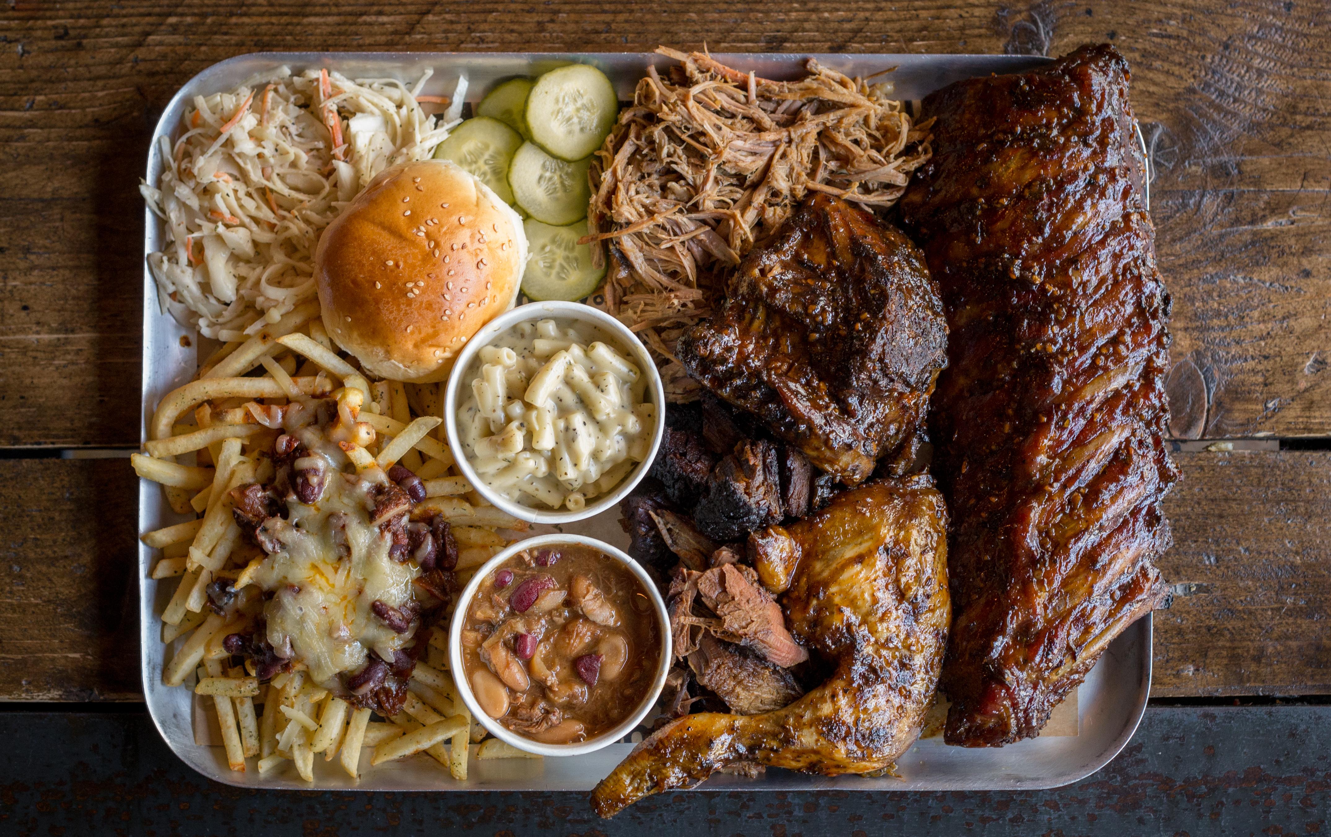 The Grillstock Grand Champion Challenge. Full rack ribs, 1/2 chicken