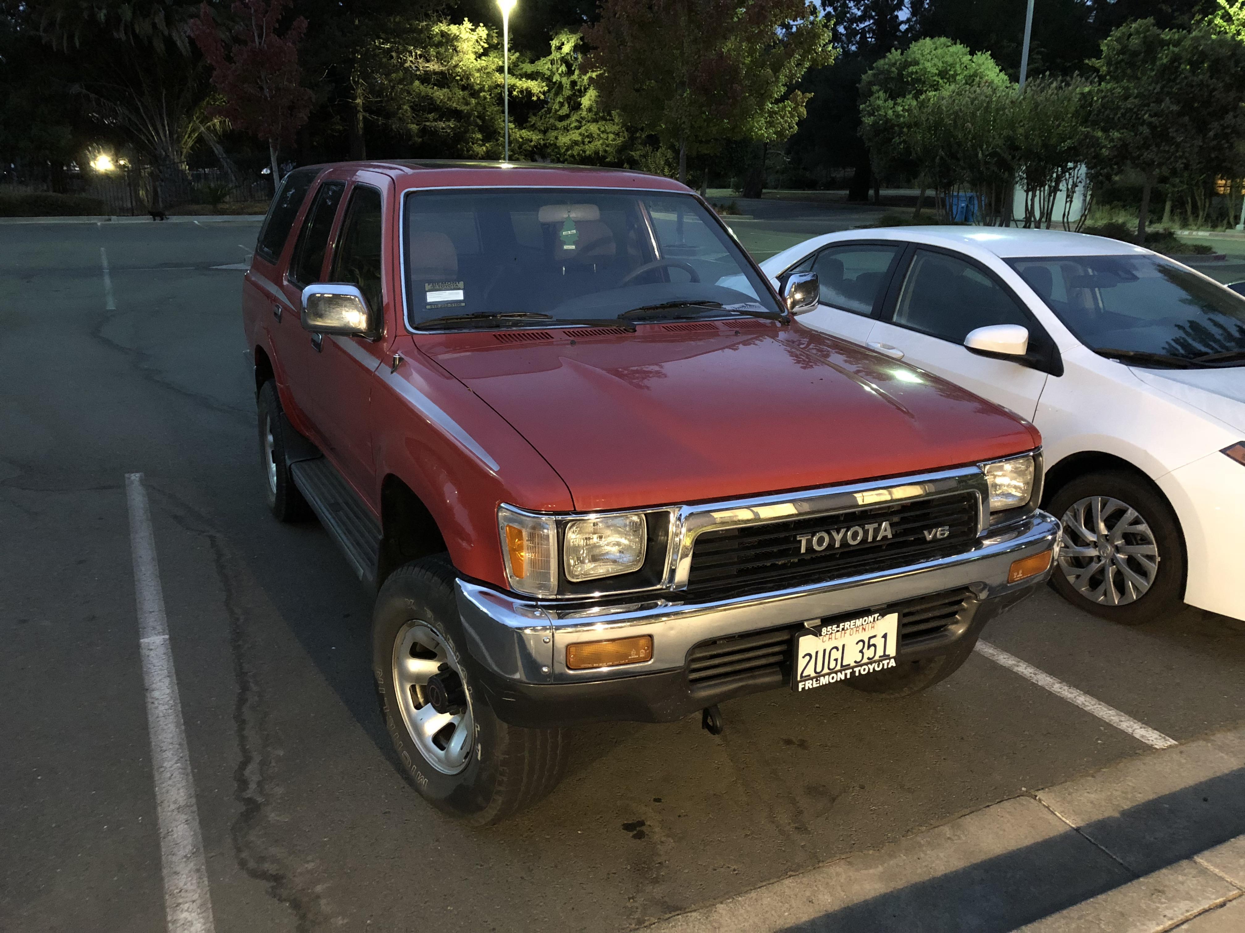 ‘90 4Runner with 70,000 miles on it Toyota