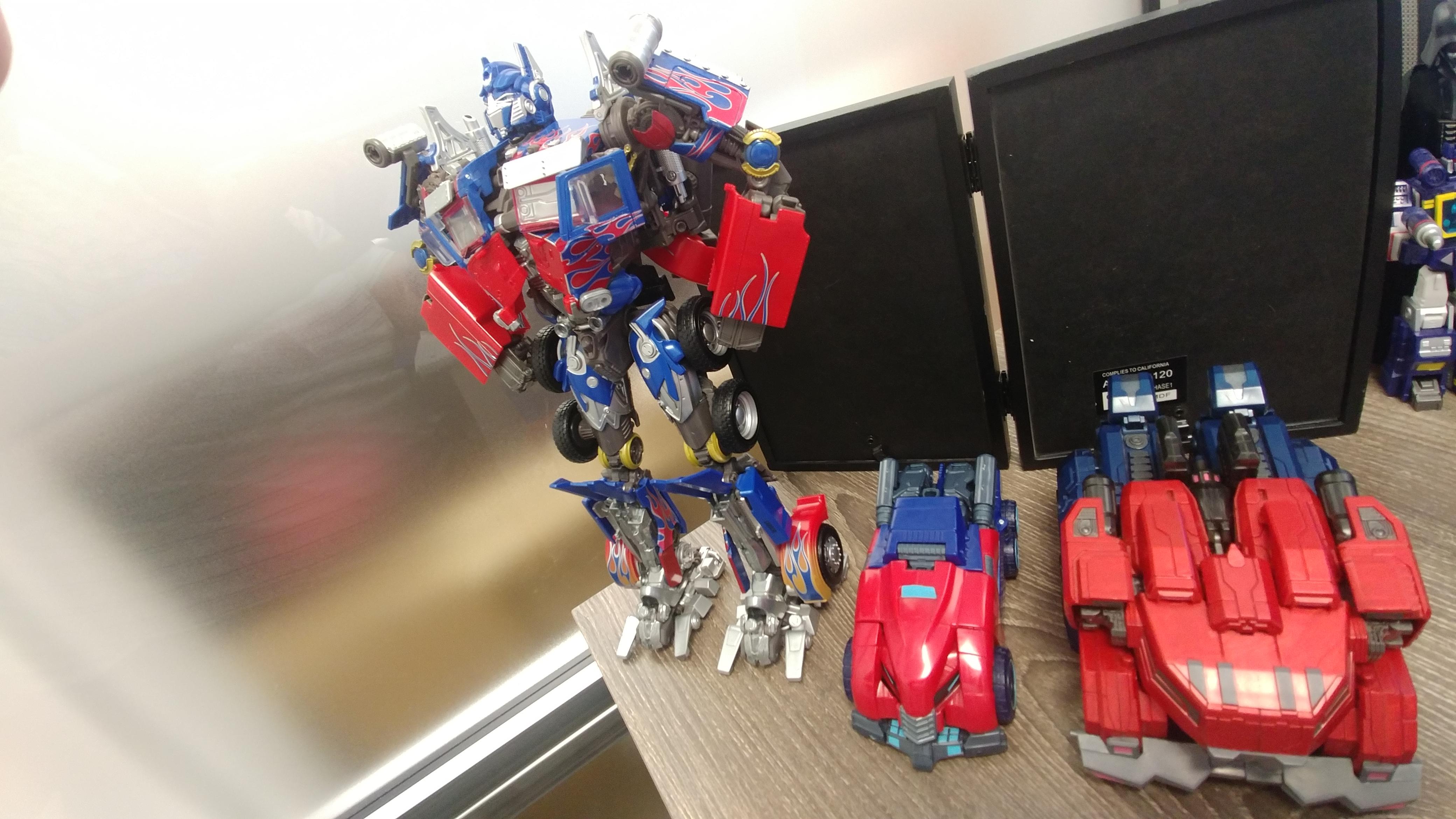 My Optimus's with hardest transformations r/transformers