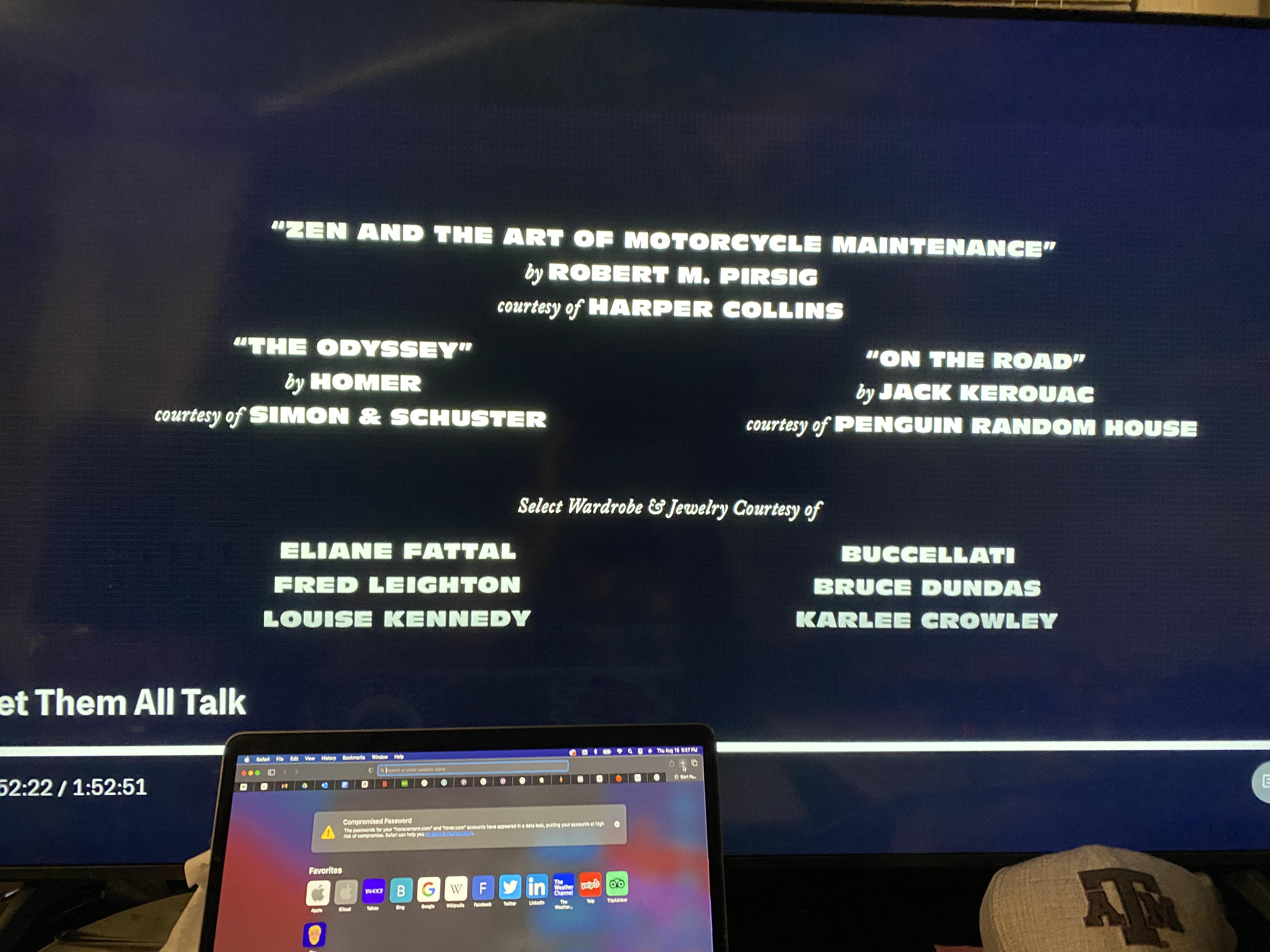 Why do movies credit books? (Let Them All Talk) r/hbo