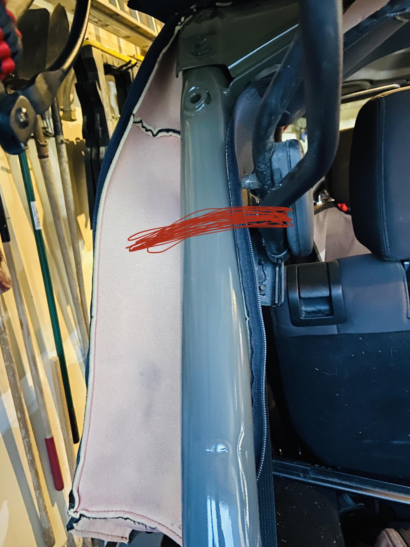 So frustrating! So my 2015 jk roll bar pads are a little sun bleached so I thought I would