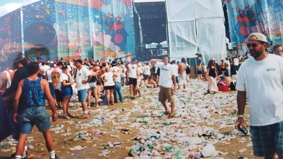 [oc] Woodstock '99. me posing amongst the tons of litter r/pics