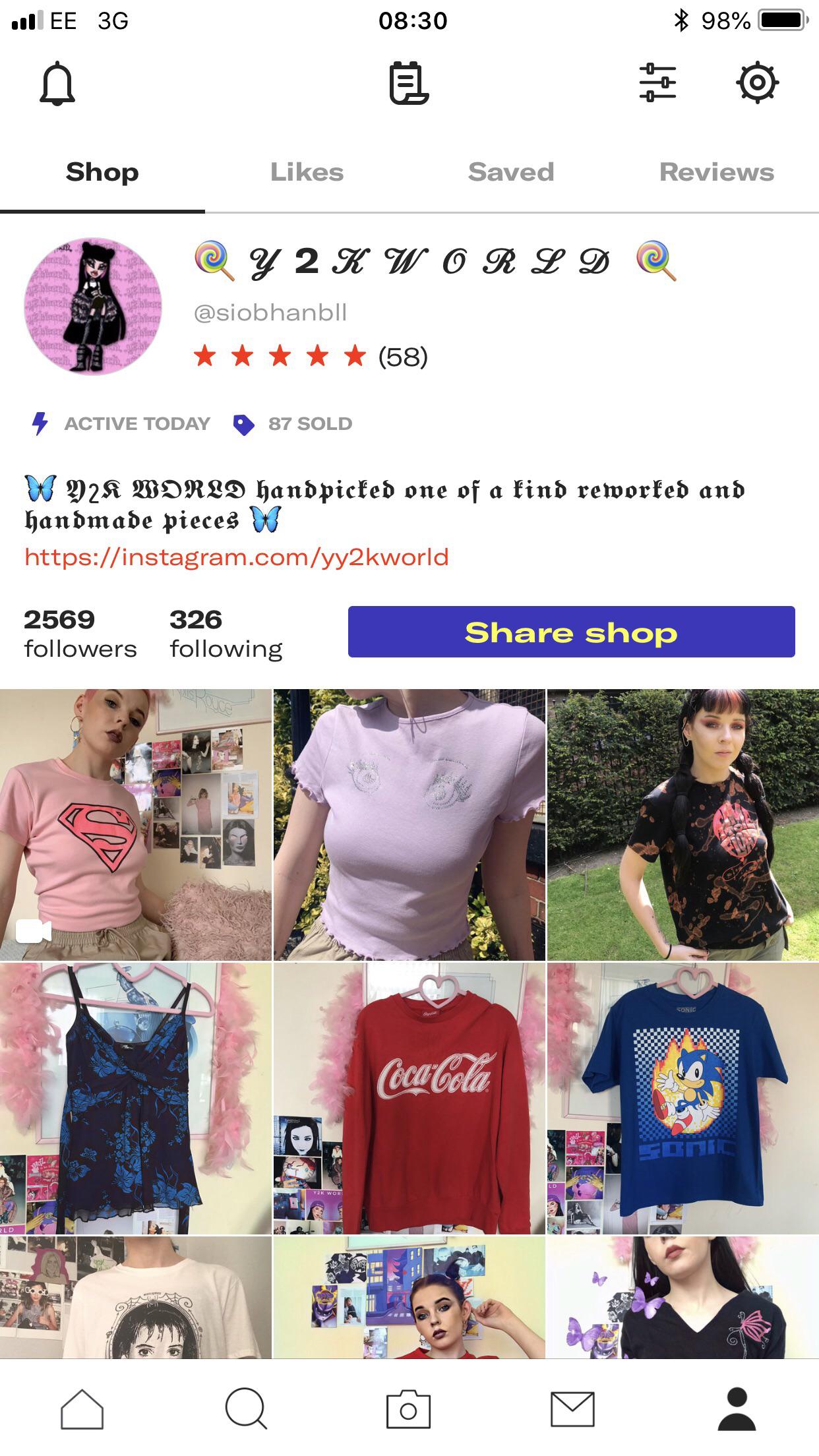 Hello everyone! This is my depop shop, Y2K WORLD. I am looking for