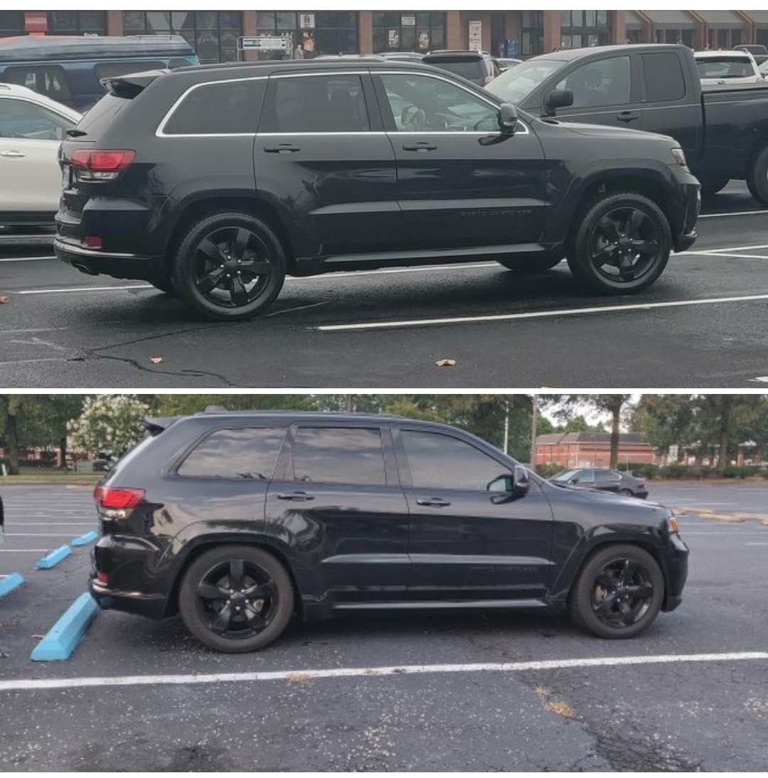 A lowered Jeep isn't everyone's taste, but I love mines. Before and