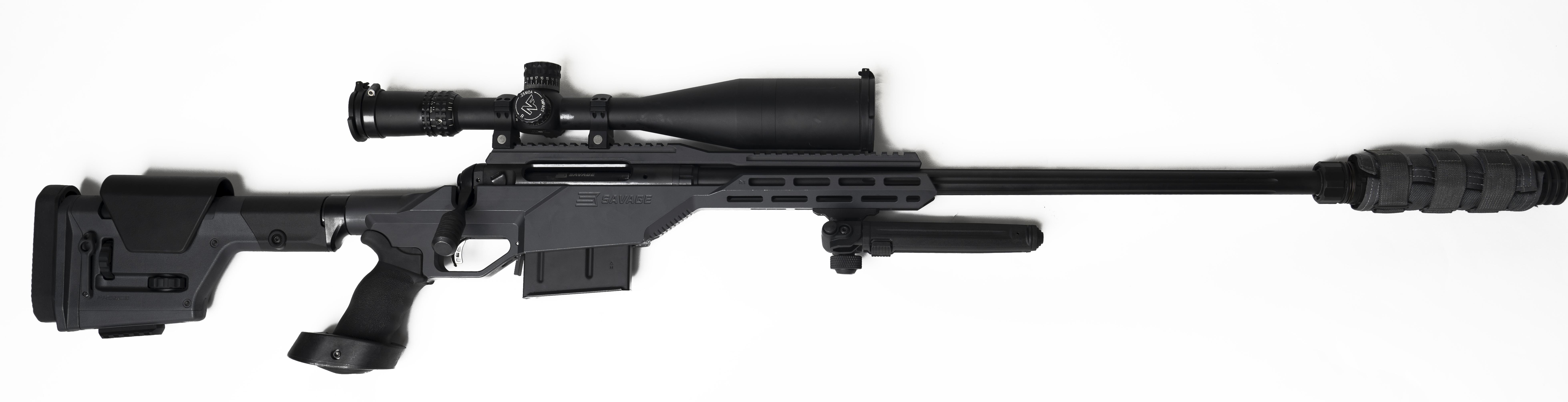 My only real long gun. Savage arms 110 BA stealth with a few tweaks r