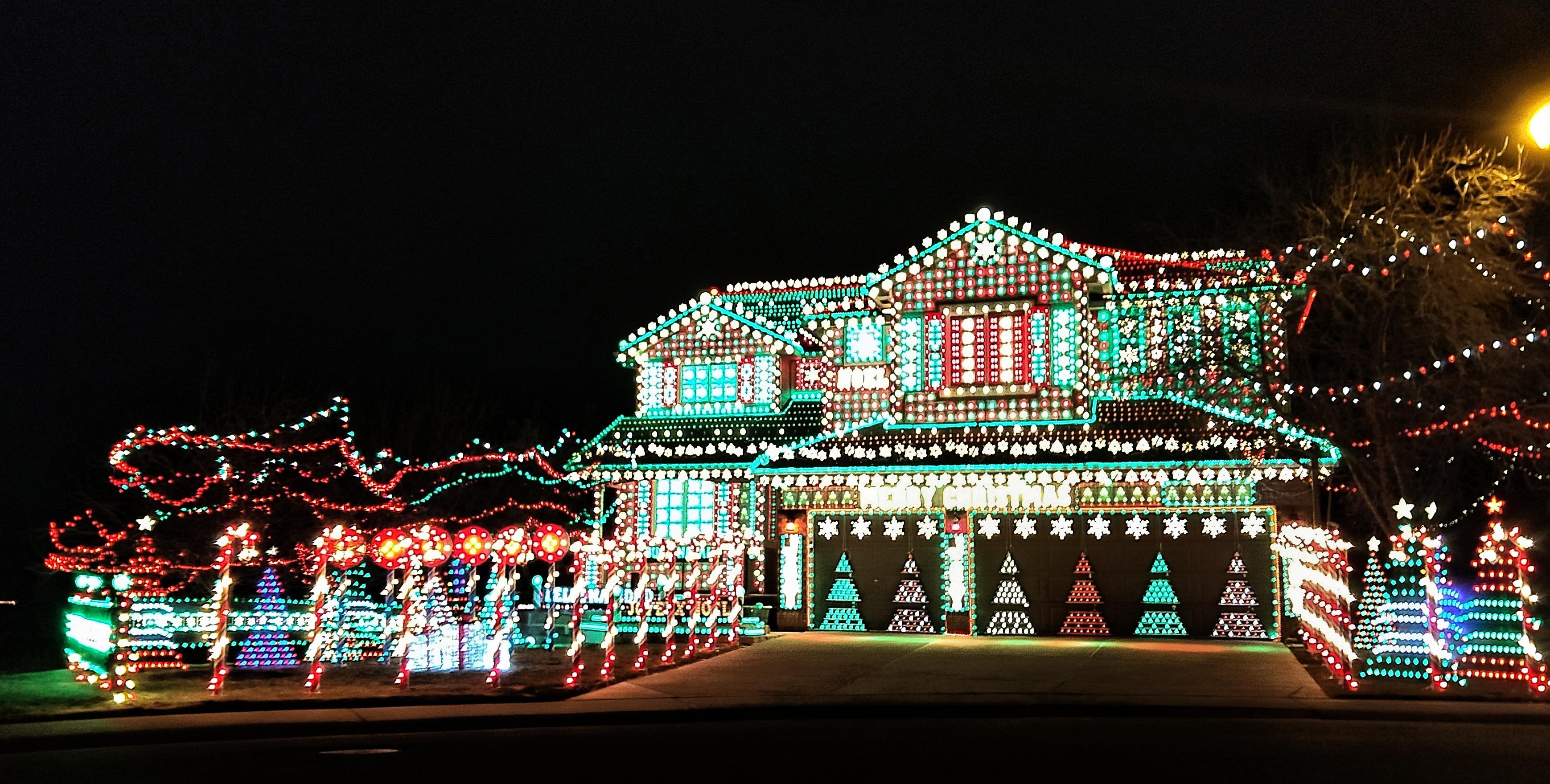 "Gingerbread House" in Highlands Ranch, CO it was sooooo bright! r