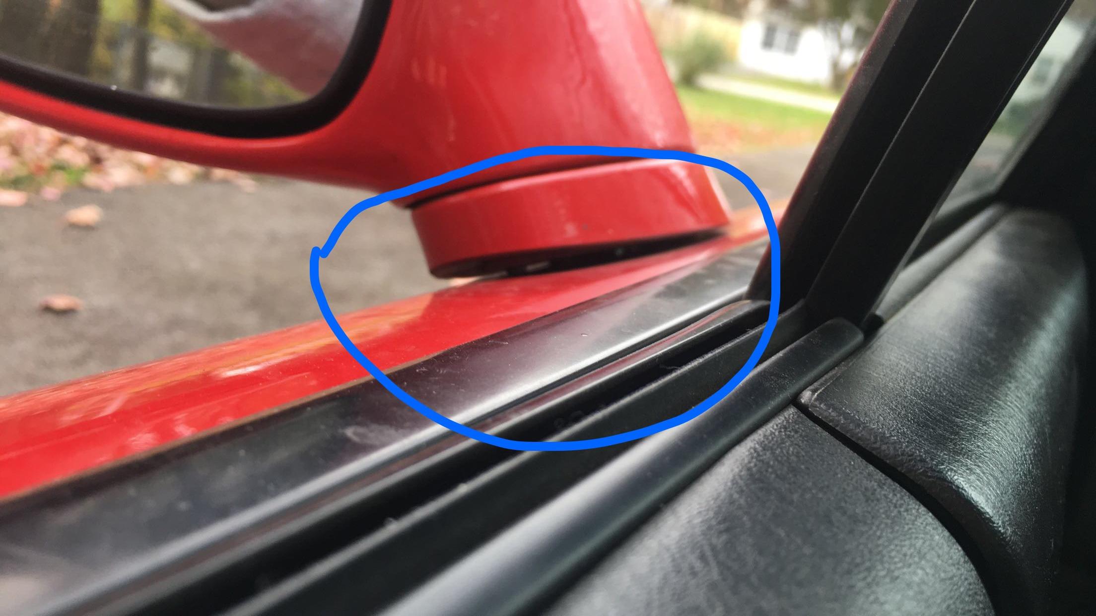 How to fix lose side mirror? First bolt isn’t even screwed in r/Miata