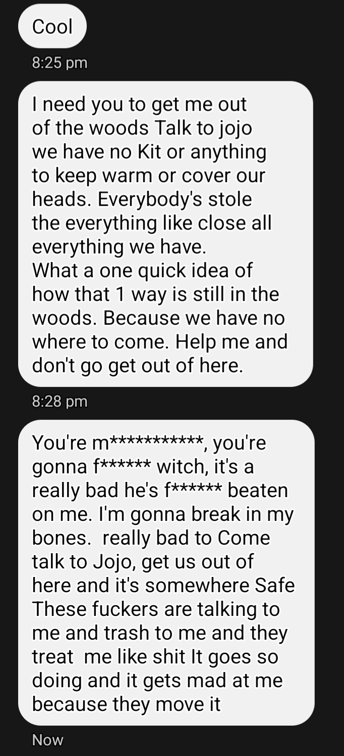 I have no idea who this person is. I told them wrong number but they