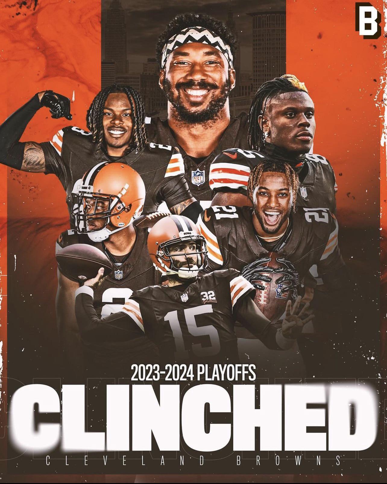 OUR 2023 CLEVELAND BROWNS HAVE CLINCHED A PLAYOFF SPOT 🐶 r/Browns