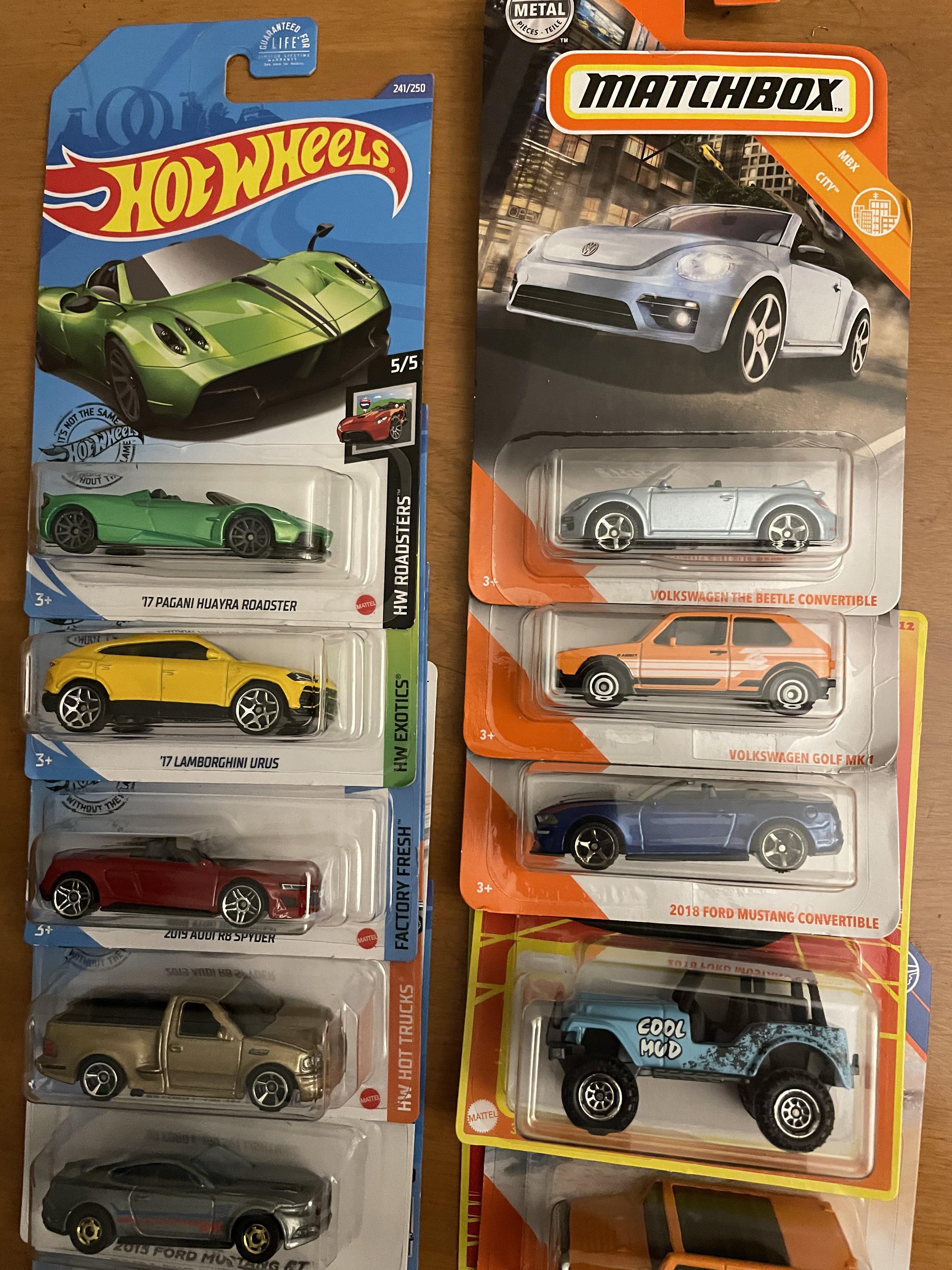 Hot Wheels and Matchbox package their cars in opposing directions r