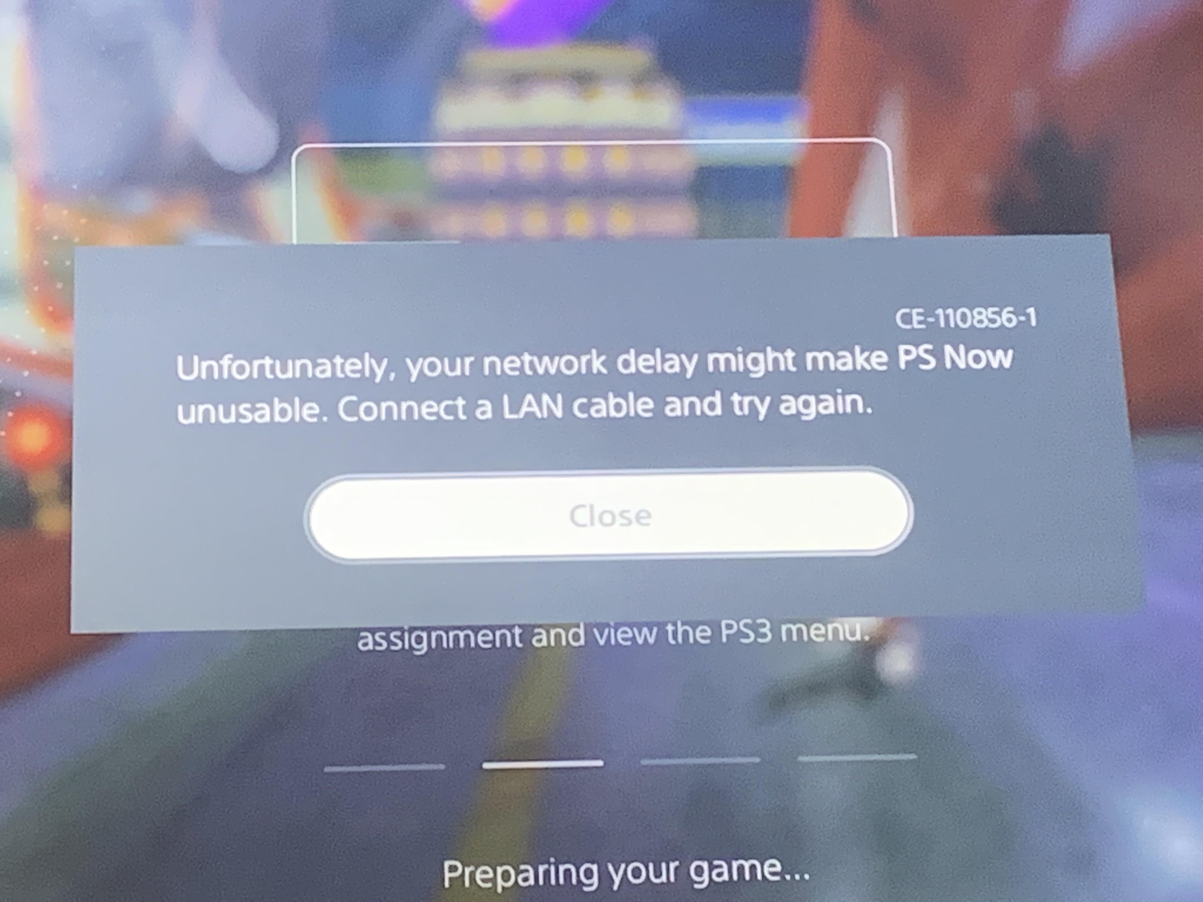 I’m playing with a LAN cable and this still pops up. Any Advice? r