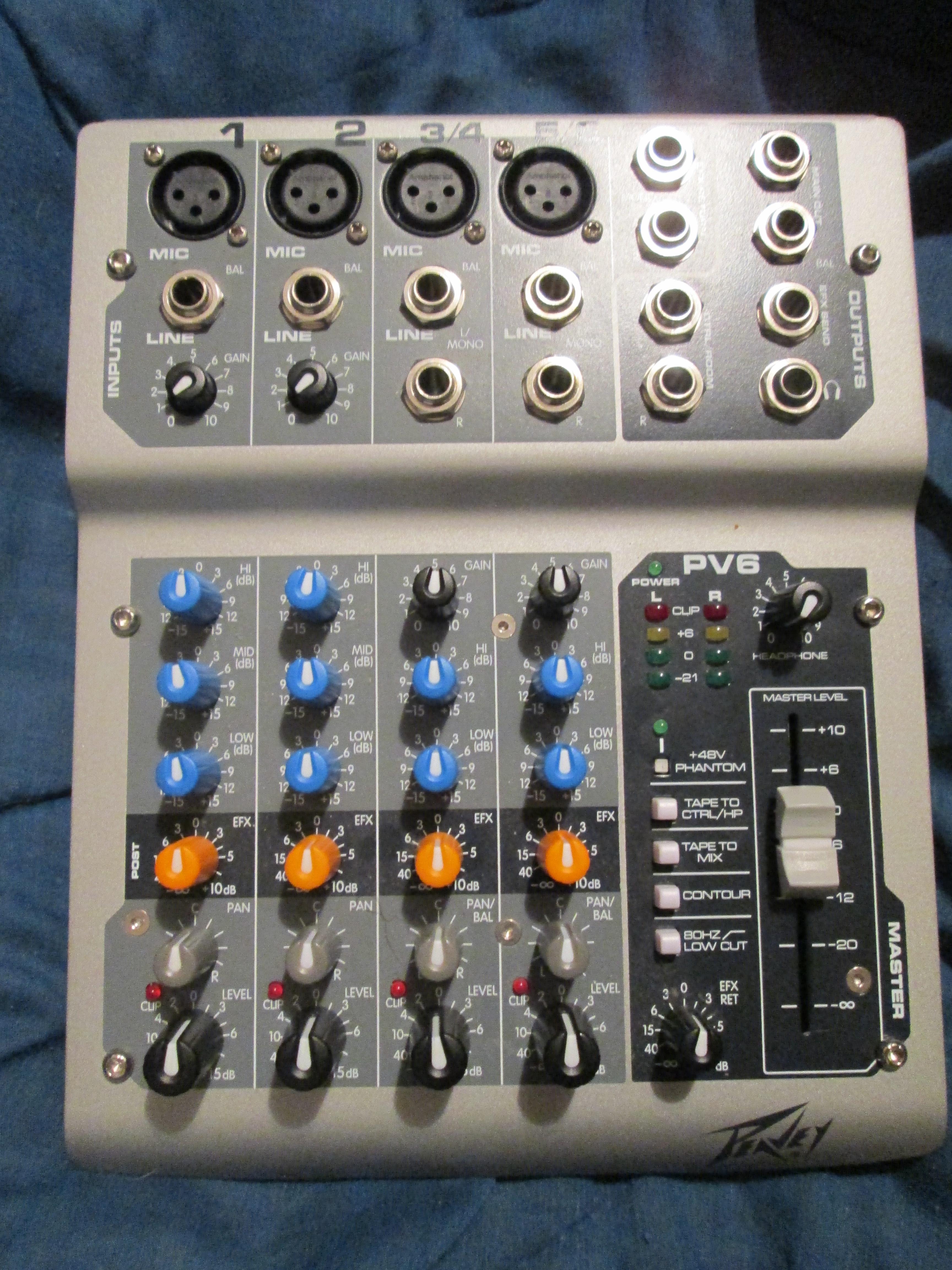 Peavey PV-6 audio mixer for $10 (no power supply) : r/ThriftStoreHauls