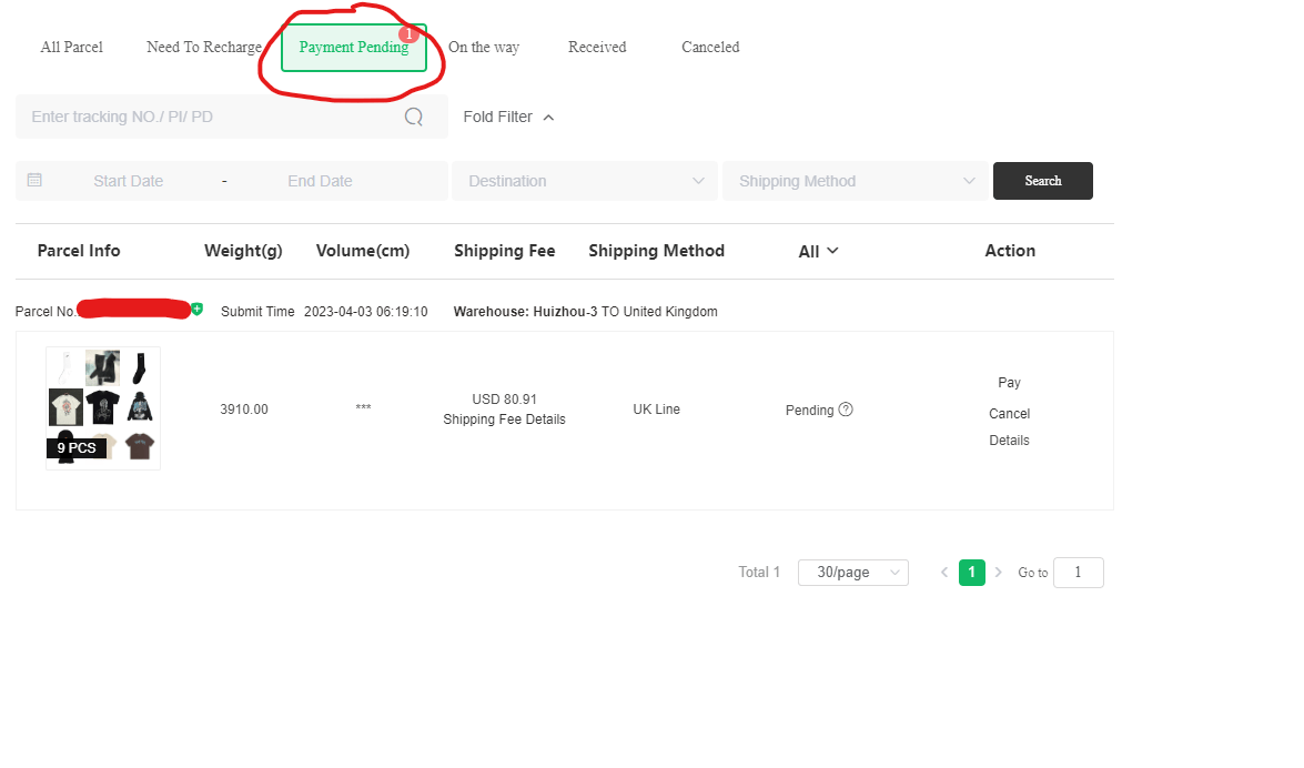 Why does my order say payment pending, even though I have already payed