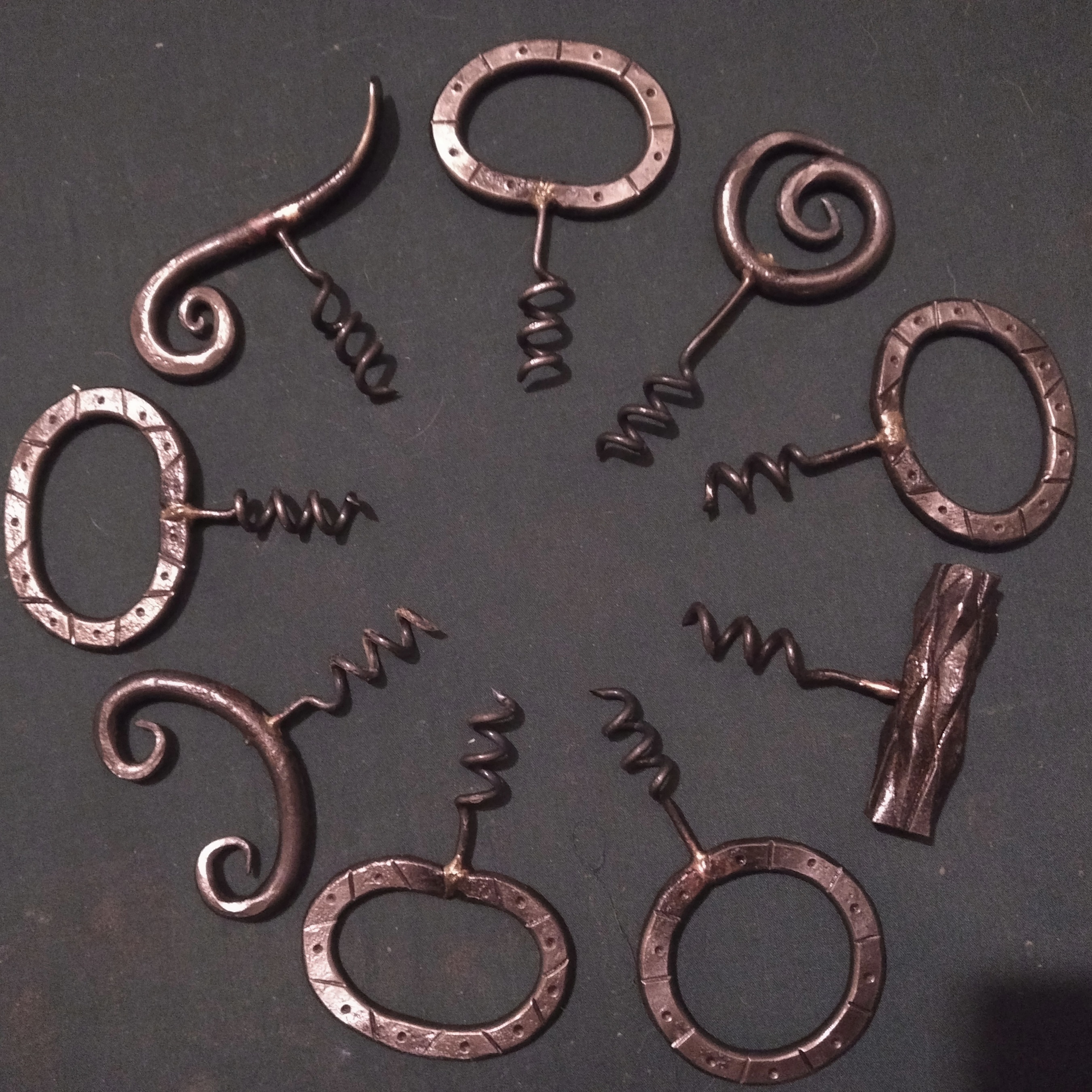 Corkscrews with brazed worms r/Blacksmith