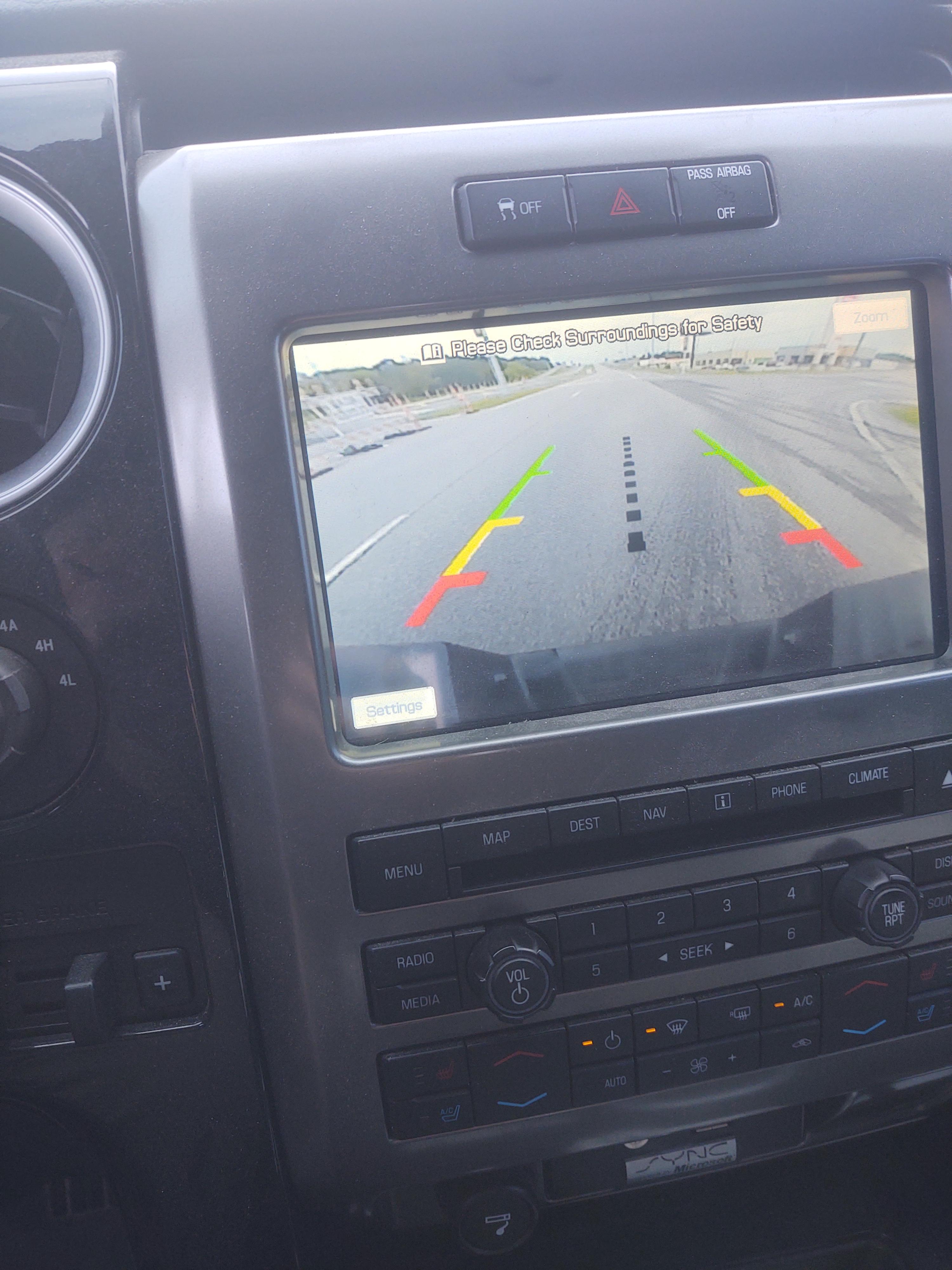 backup camera came on while driving then didn't come on when I was