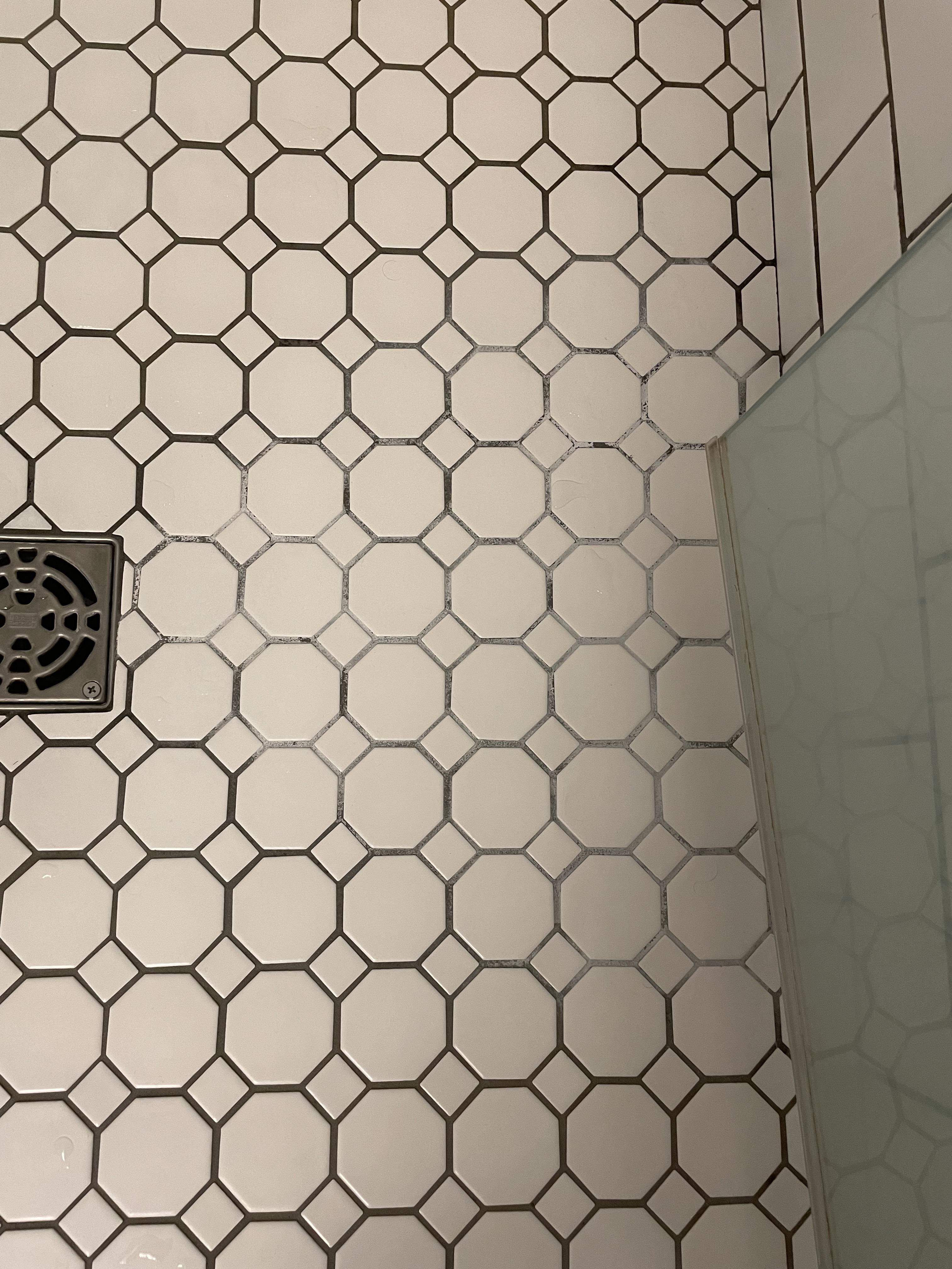Need help getting rid of whitening on my tile and dark grout. Have