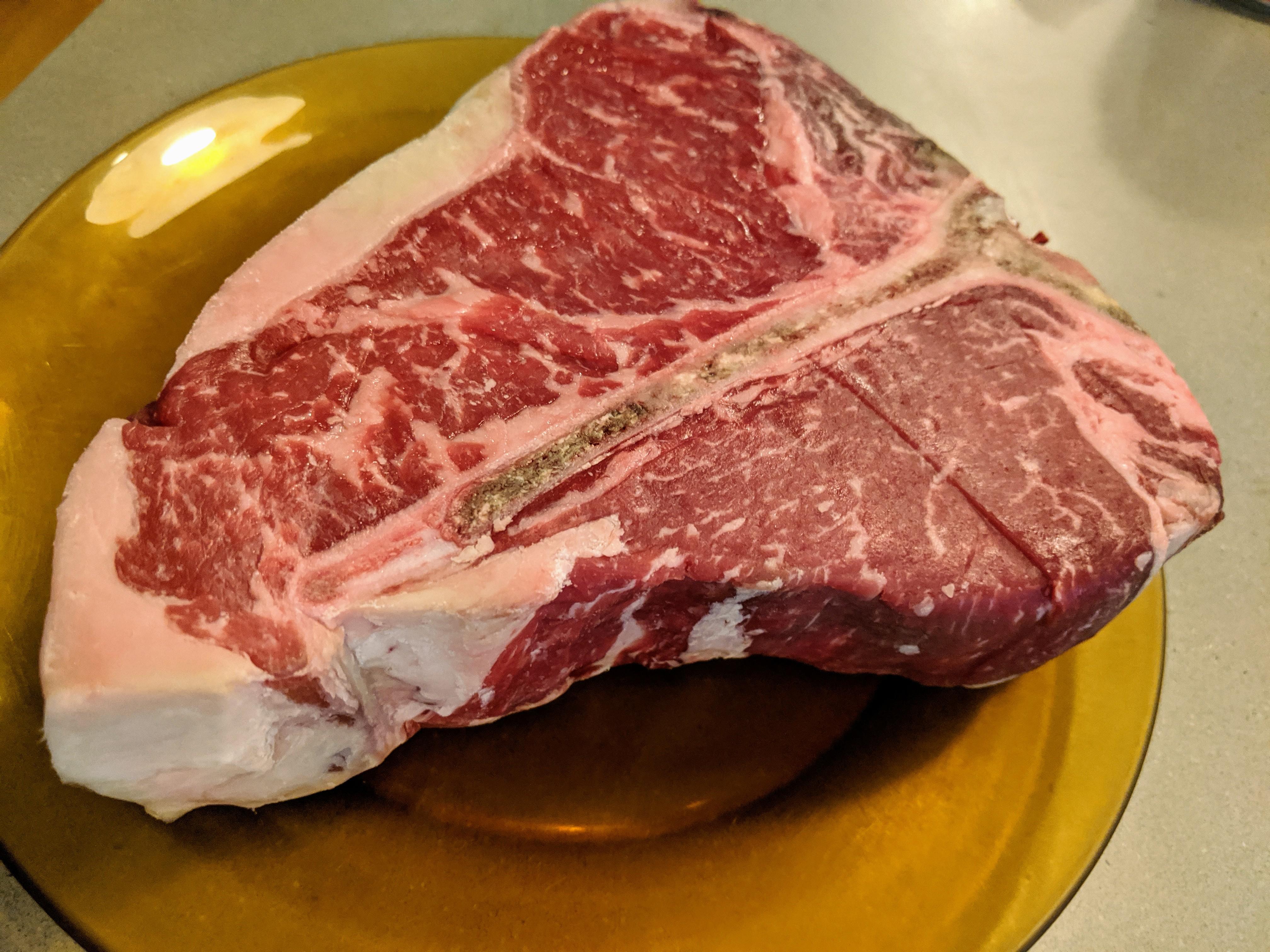2lb prime, 45 day dry aged, porterhouse. r/steak