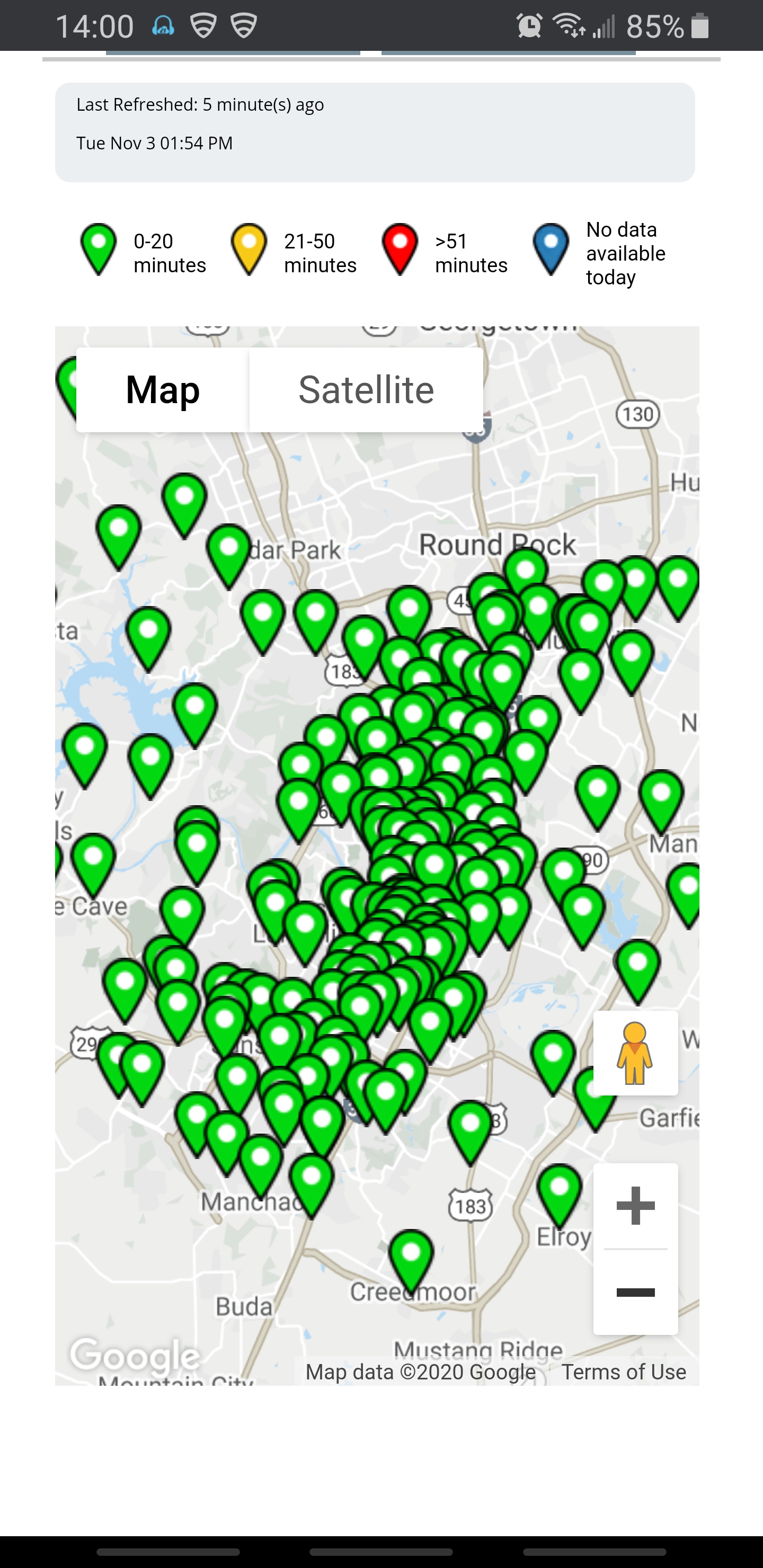 Wow, do you think all the poll workers are bored or relieved? Wait time