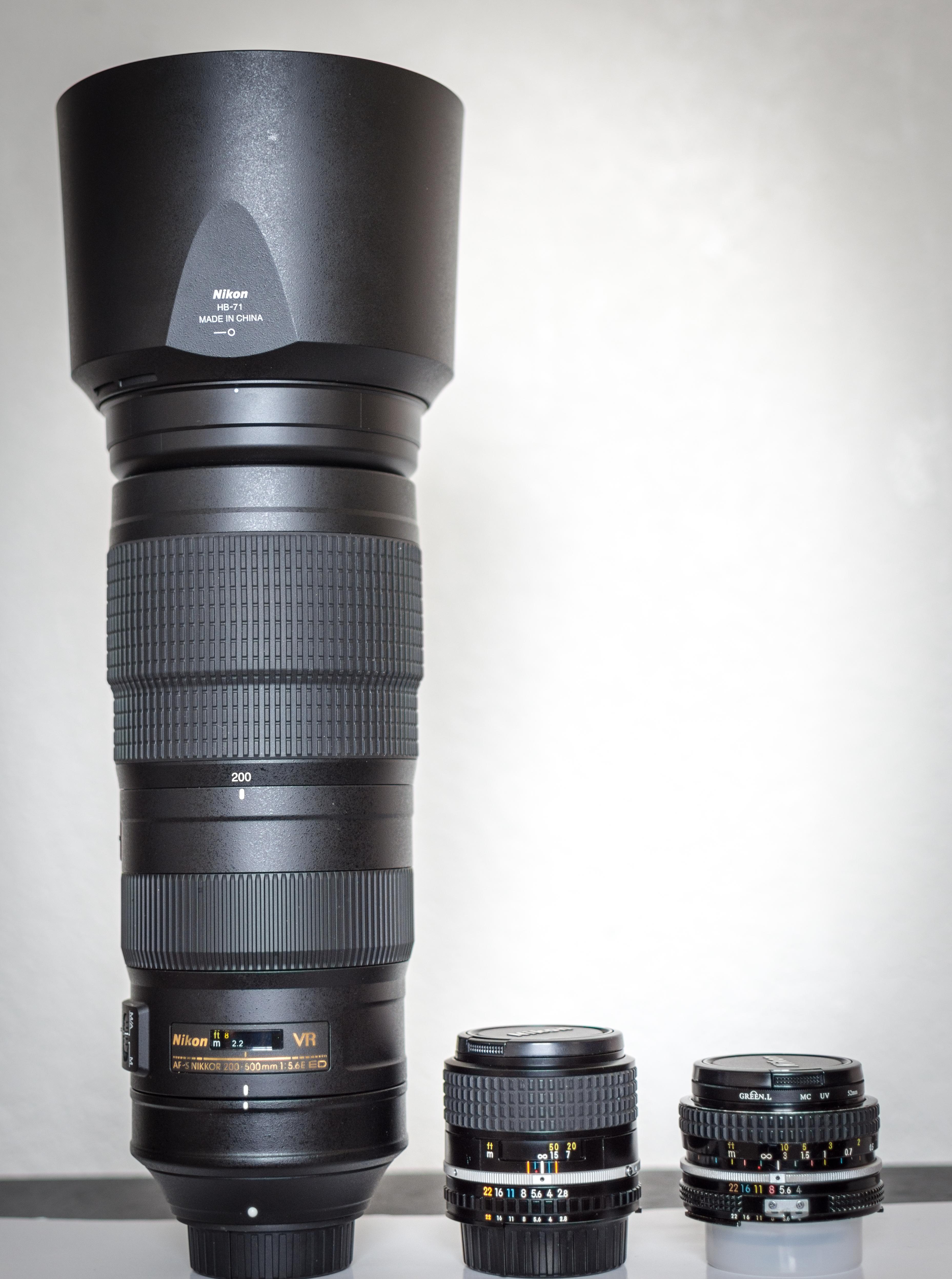 Biggest lens took the longest time to obtain Nikon 200500mm (with