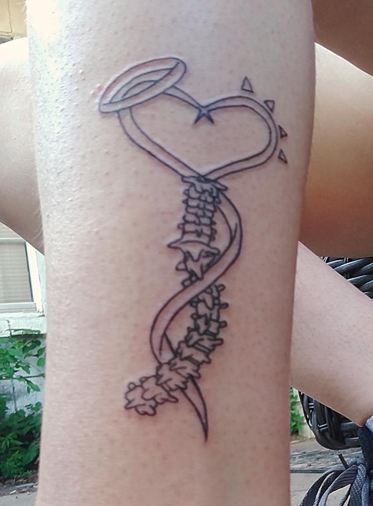 Scoliosis awareness tattoo today scoliosis