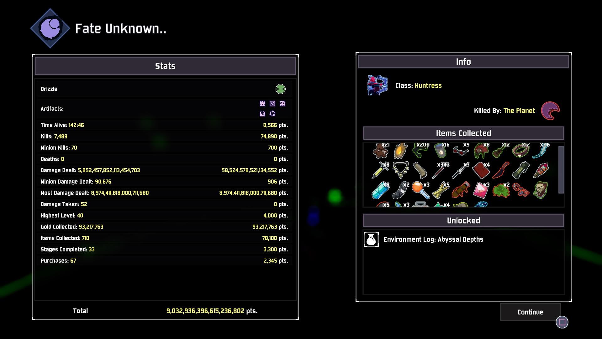 My most damage dealt was higher than the total Damage dealt?? ror2