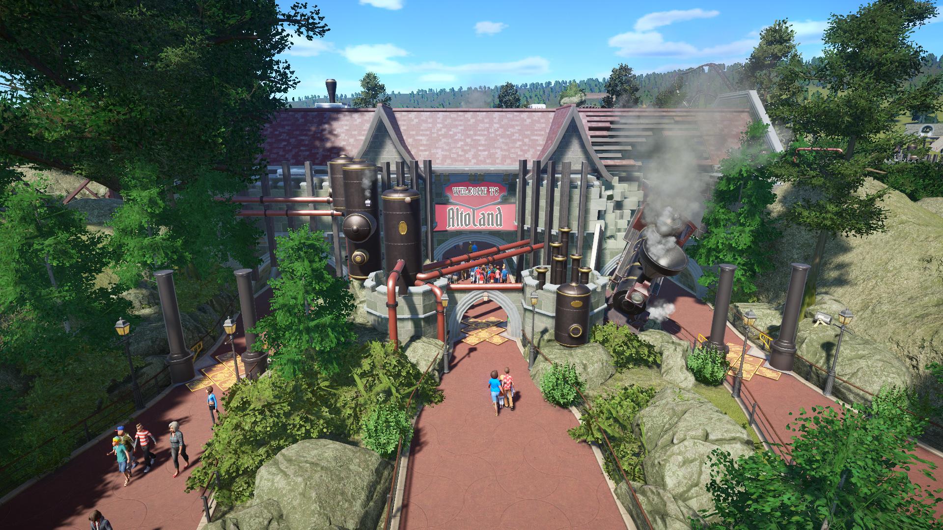 Steampunk Park Entrance My first blueprint