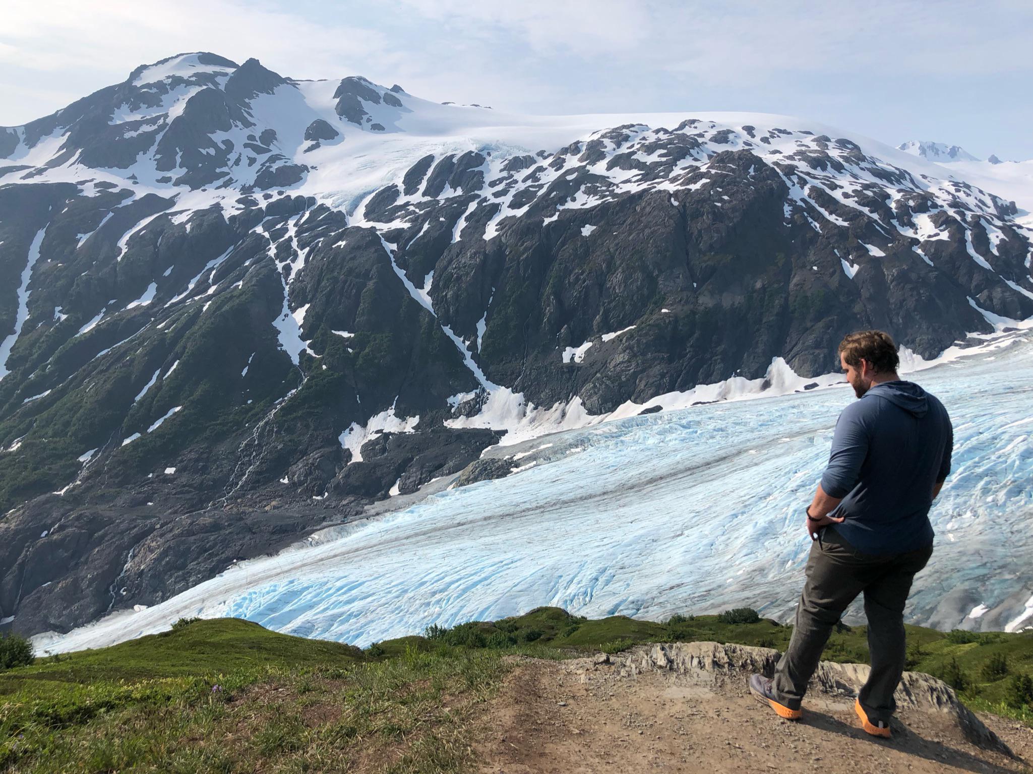 Exit Glacier on the Harding Ice field Trail, Kenai Fjords NP, AK. r