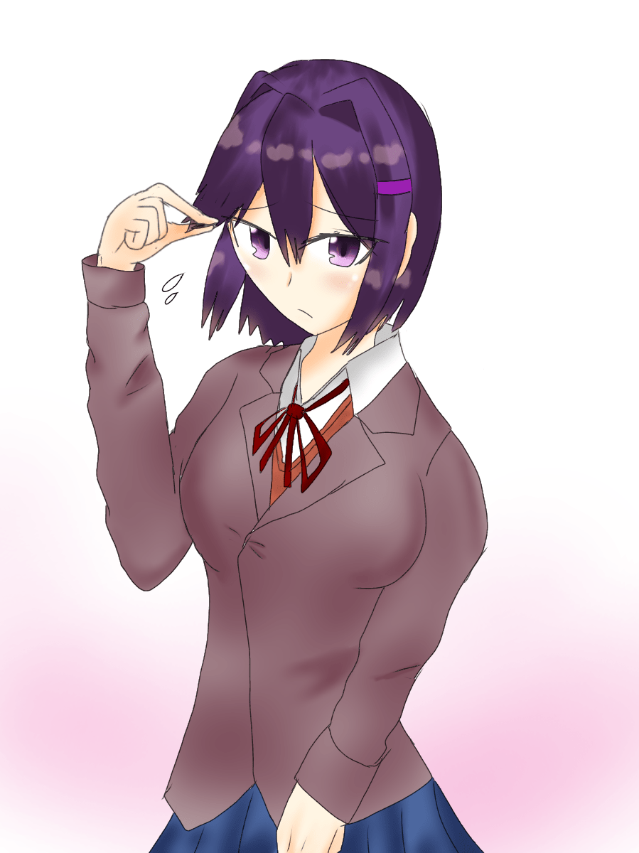 short hair yuri DDLC