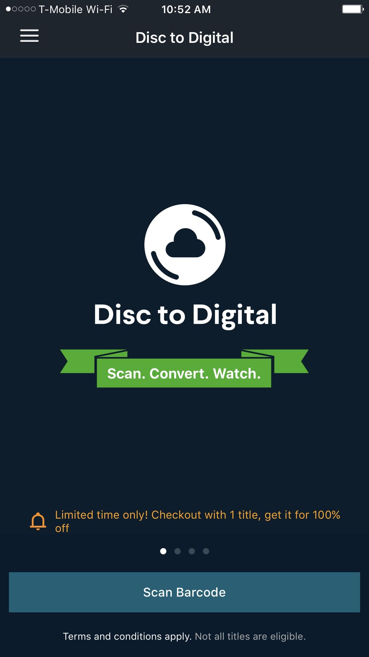 Disc to digital on the app is live now! r/vudu