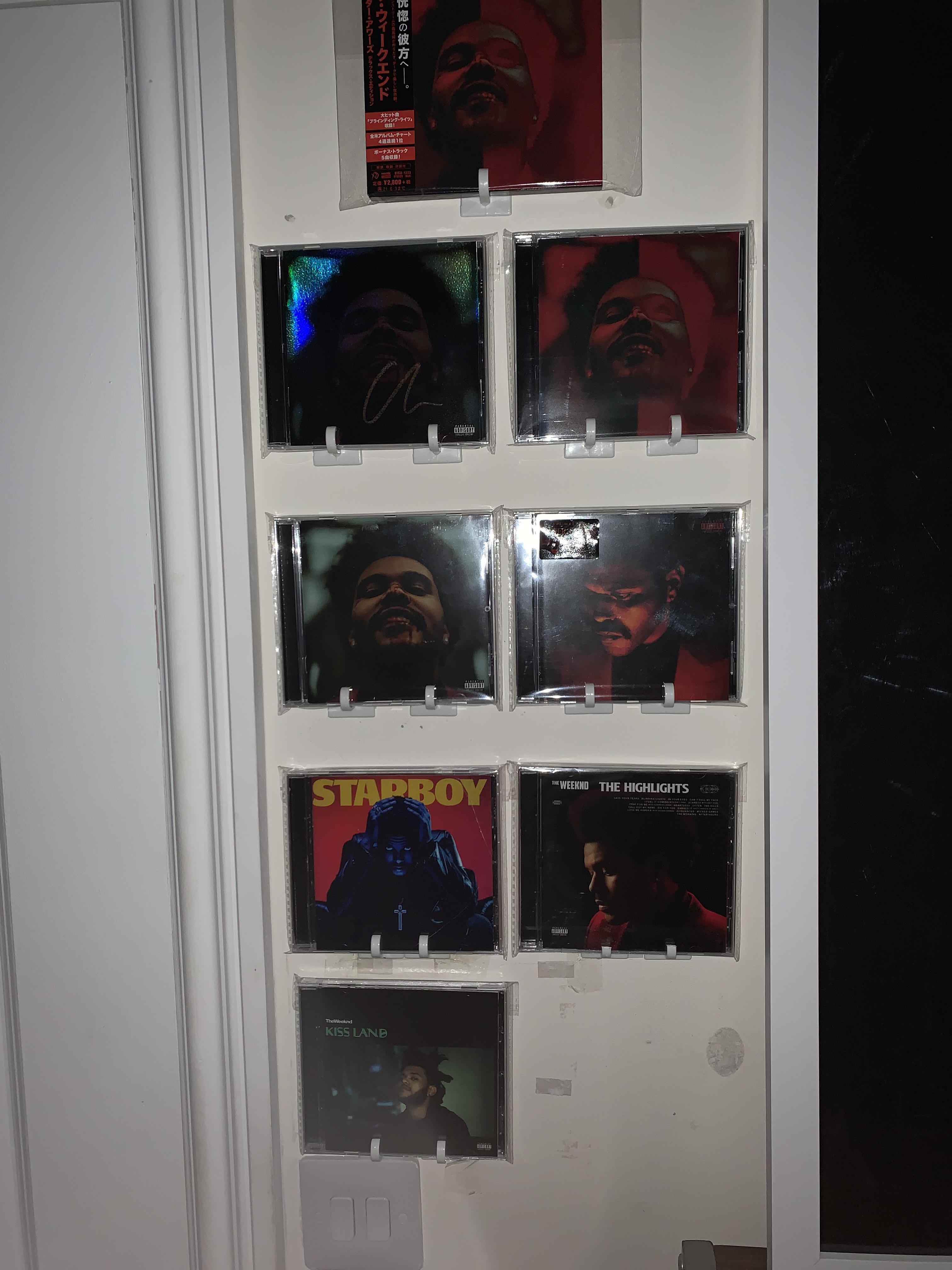 DIY Cd wall display for my cd’s r/TheWeeknd