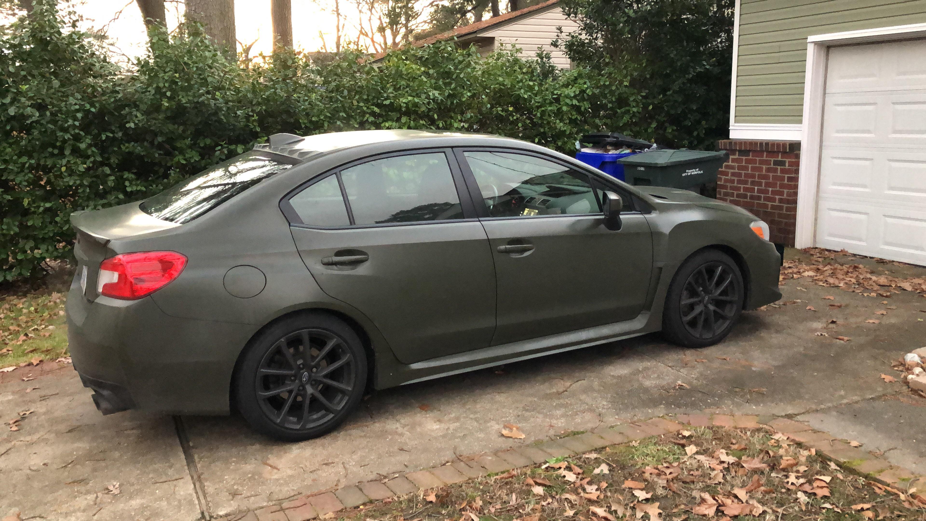 My Roomies Military green WRX r/subaru