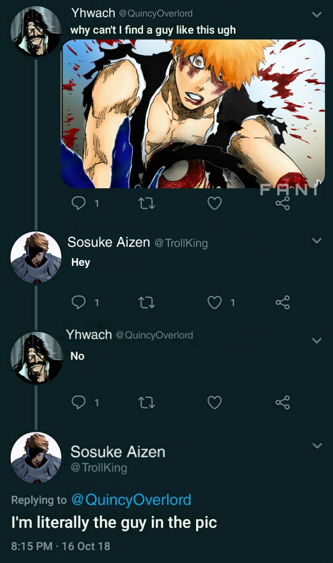 Since when were you under the impression that he's not the guy in the