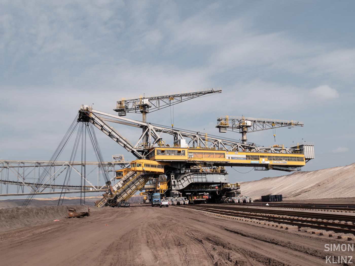 Bucket chain excavator 1308 Es 3750 in combination with 1307 Es 3750