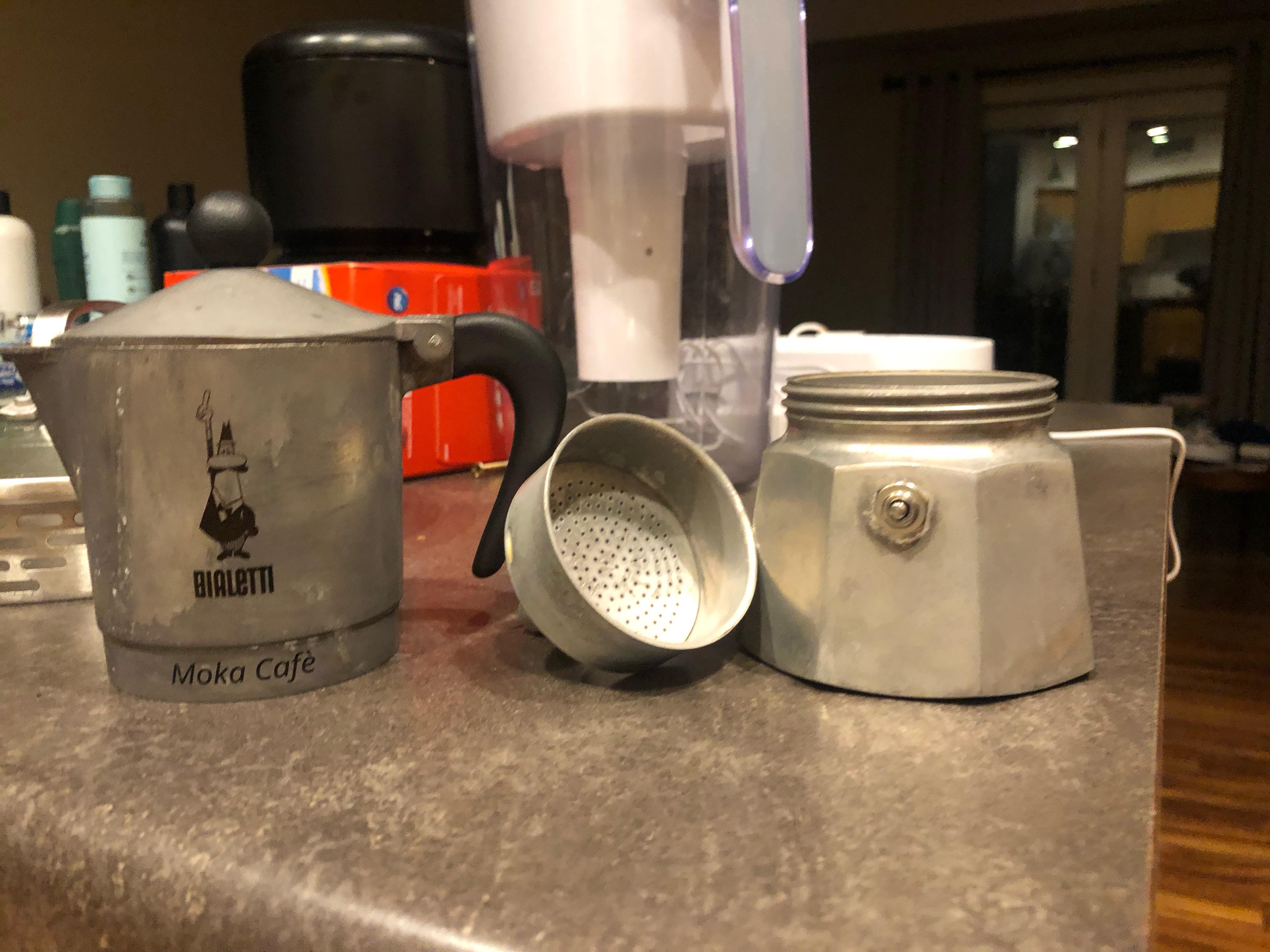 I completely biffed it and put my Moka pot in the dishwasher. Now it’s