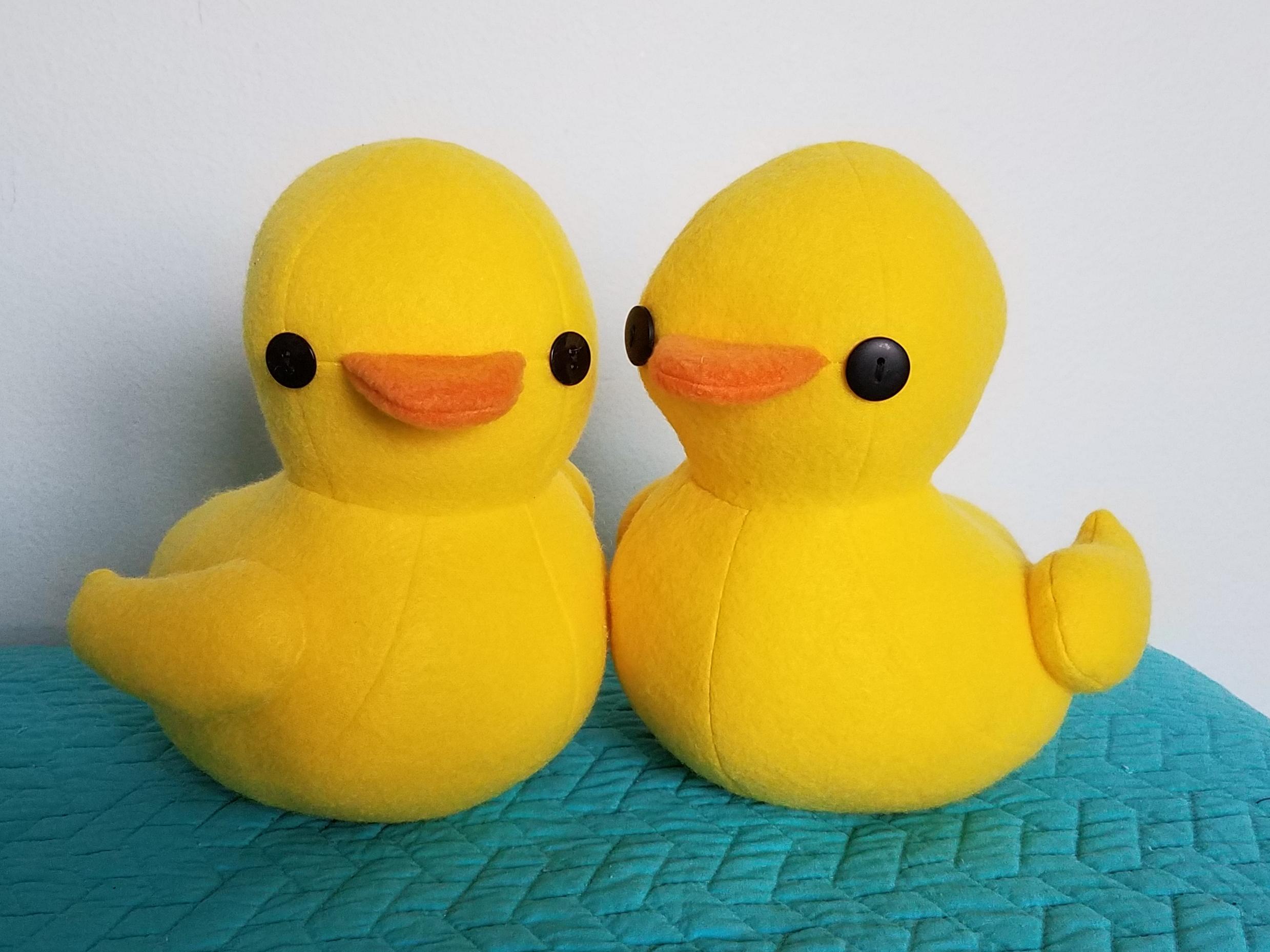 I designed and made some plush rubber ducks! D r/rubberducks