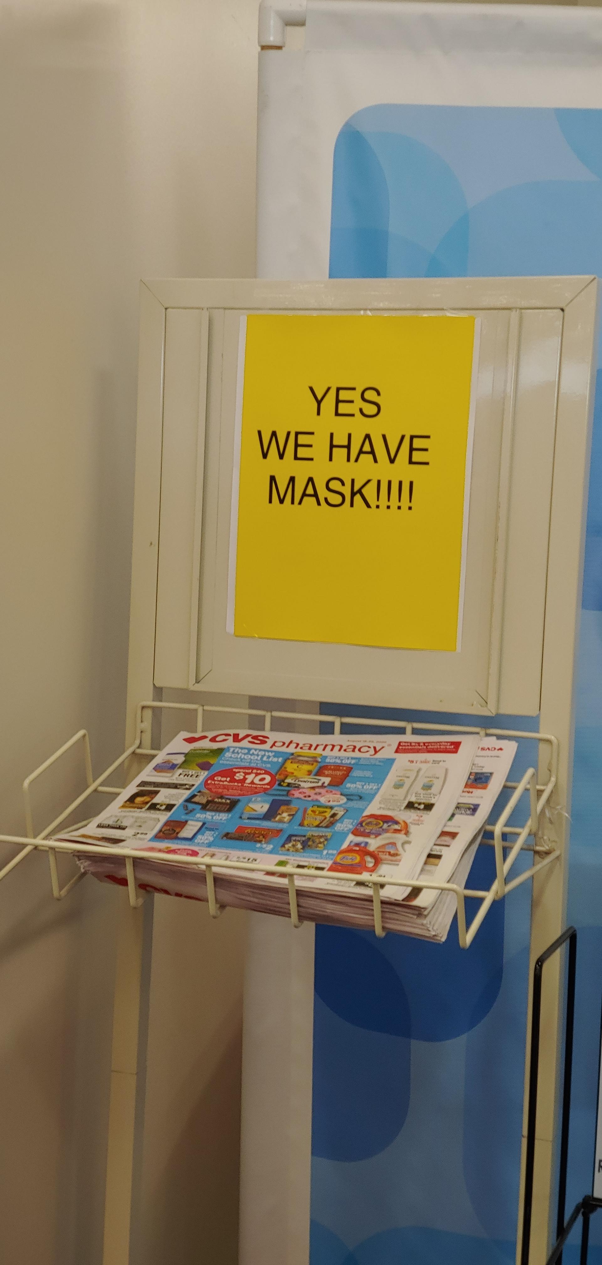 WE HAVE MASK! r/CVS