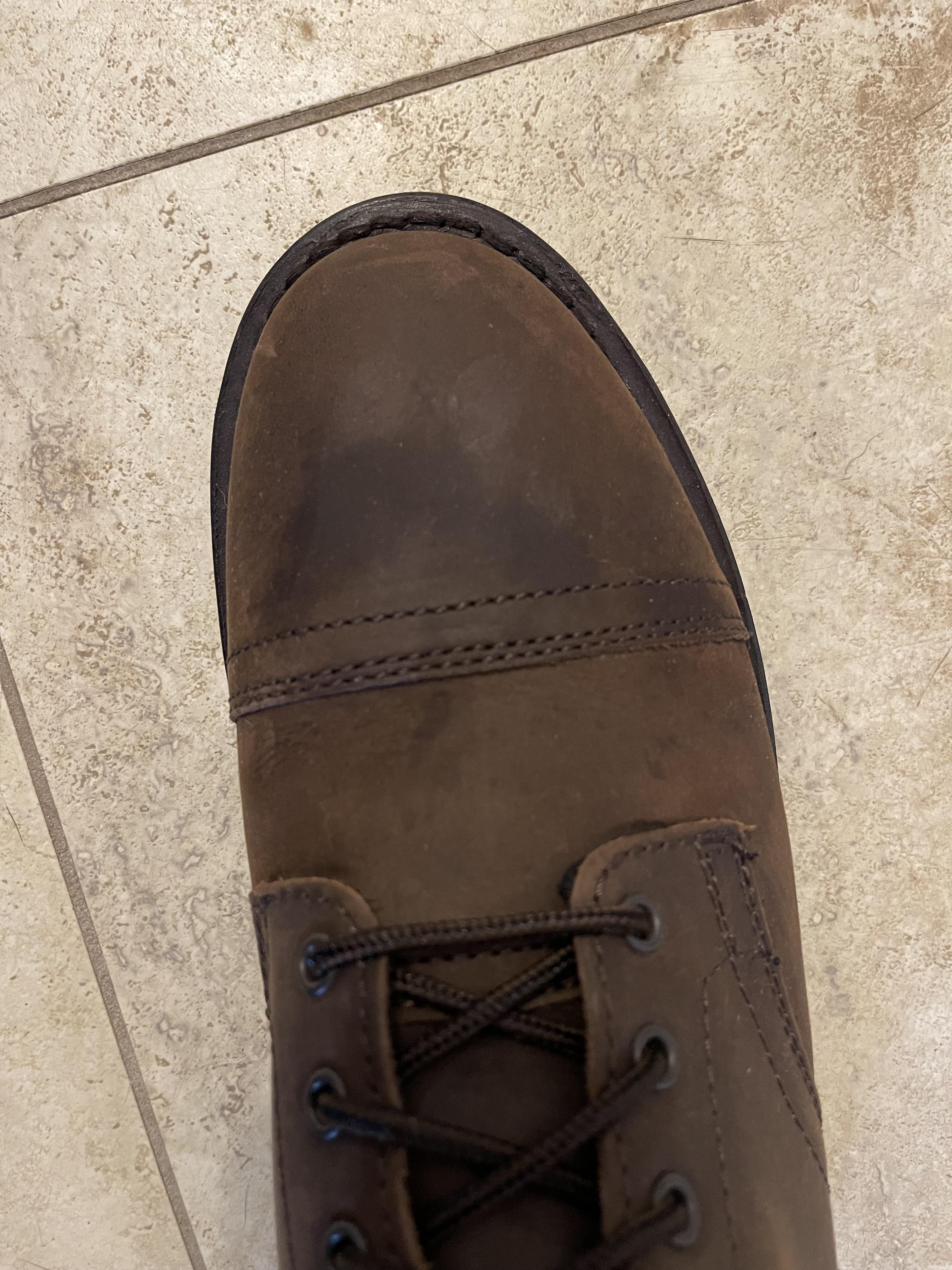 Help! Dog peed on my rugged and resilient boots! Whats the best way to